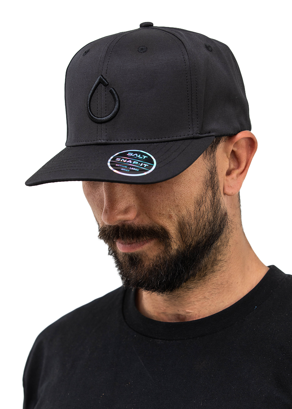 Salt Snapback Cap - Embroidered Salt Drop Design | Adjustable Baseball Hat for Men & Women | Perfect for Outdoor Sports, Casual Wear & Street Fashion