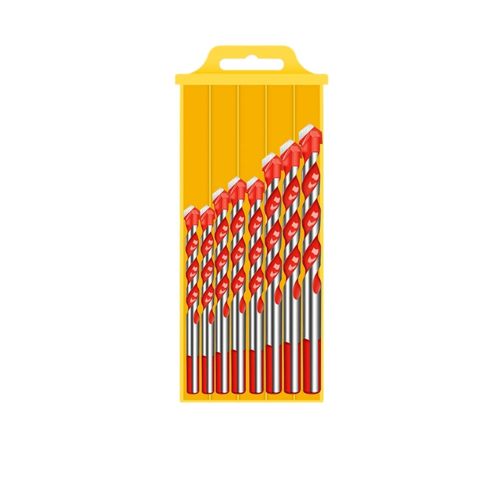 Premium Tungsten Carbide Tile Drill Bits Set – Multi-Purpose Triangle Drill Bits for Concrete, Ceramic, Glass, Brick, Plastic & Wood – Ideal for Home Renovation, DIY Projects & Professional Construction Work (Color: C)