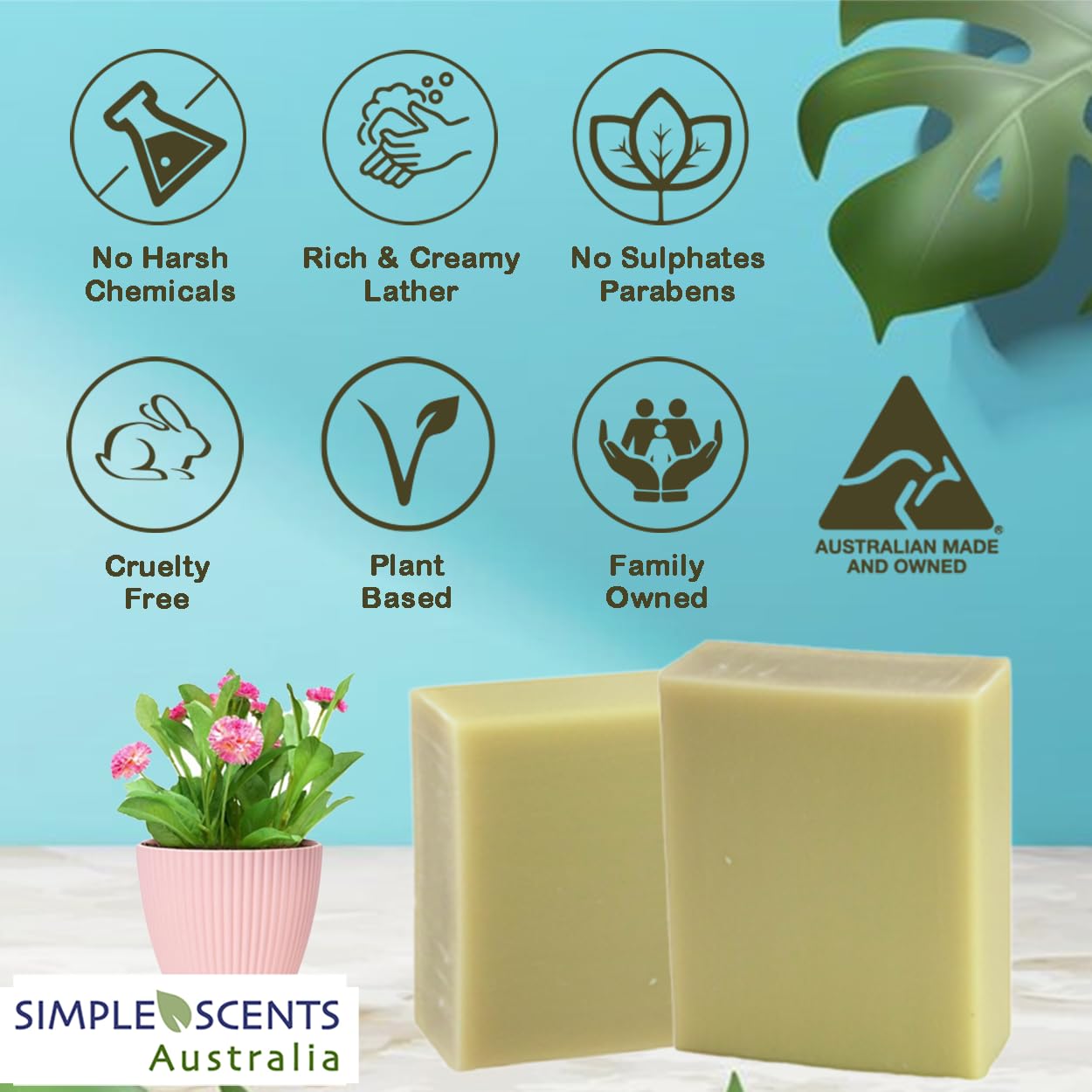 French Pear Scented Soap Bars - 12 Pack, Shea Butter Enriched for Moisturizing Skin | Bath & Body Care