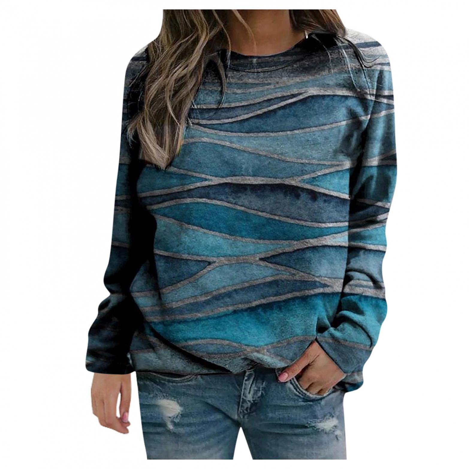 Qopobobo Women's Fall Sweaters - Soft Loose Crewneck Pullover Sweatshirts for Casual Wear | Cozy Autumn Outfits & Layering Essentials
