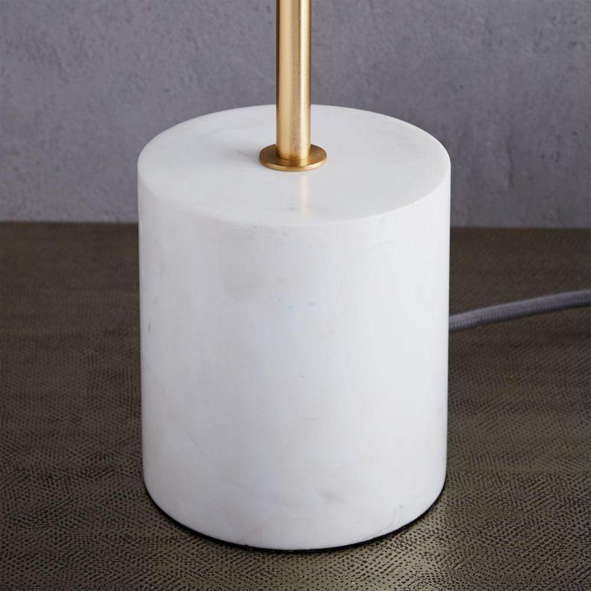 Modern Sphere & Stem Table Lamp - Adjustable LED Desk Light for Bedroom, Office, and Living Room - Stylish Nightstand Lighting for Reading & Decor