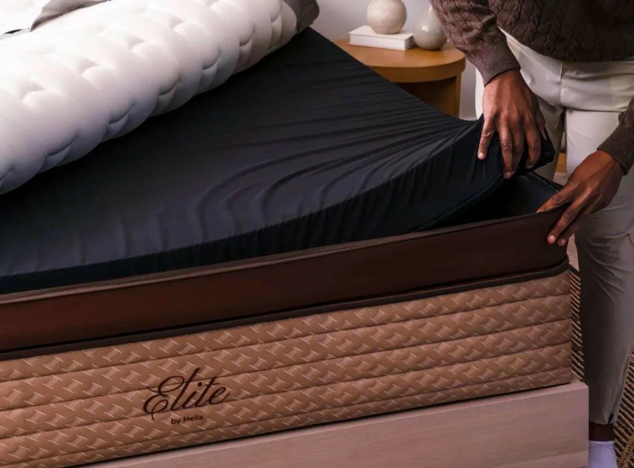 Helix Midnight Elite Medium Queen Size Mattress - Premium Cooling Memory Foam for Back Pain Relief - Perfect for Side Sleepers & Hot Sleepers