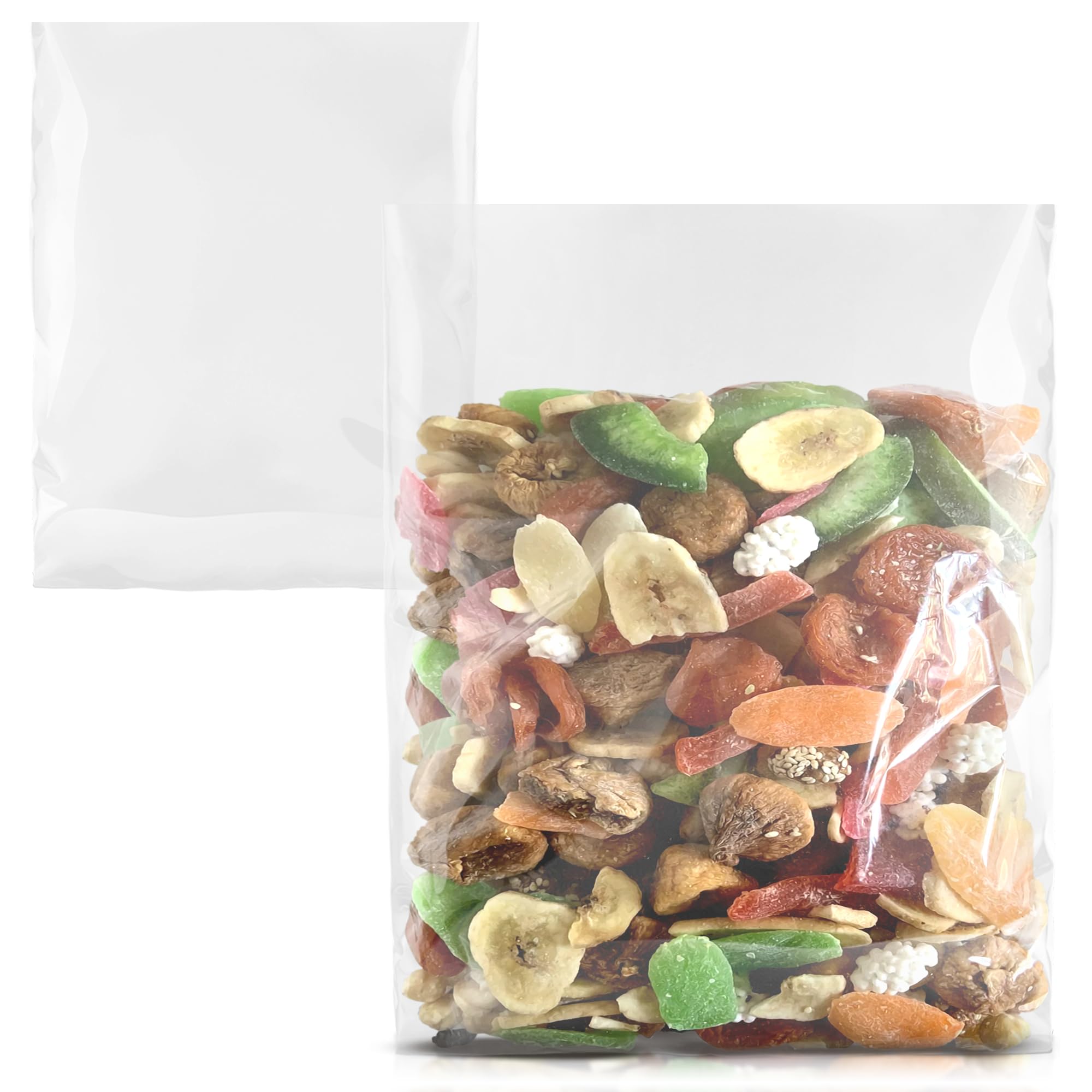 APQ 500 Pack 12x16 Inch Clear Flat Poly Bags - 6 Mil Thick Open Top Plastic Bags for Storage, Shipping & Transport | Ideal for Industrial Use, Food Service, Healthcare & Retail Packaging