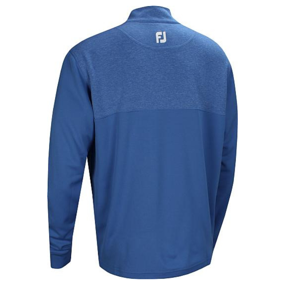FootJoy Heather Yoke Half Zip Mid Layer Golf Pullover - Lightweight & Breathable for Men (Previous Season Style) | Perfect for Cool Weather Golfing & Outdoor Activities