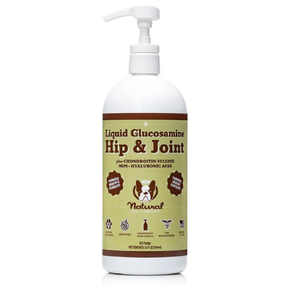 Liquid Glucosamine Supplement for Dogs - Hip & Joint Support Oil - Promotes Mobility & Comfort for Active & Senior Dogs - Perfect for Daily Use & Post-Exercise Recovery