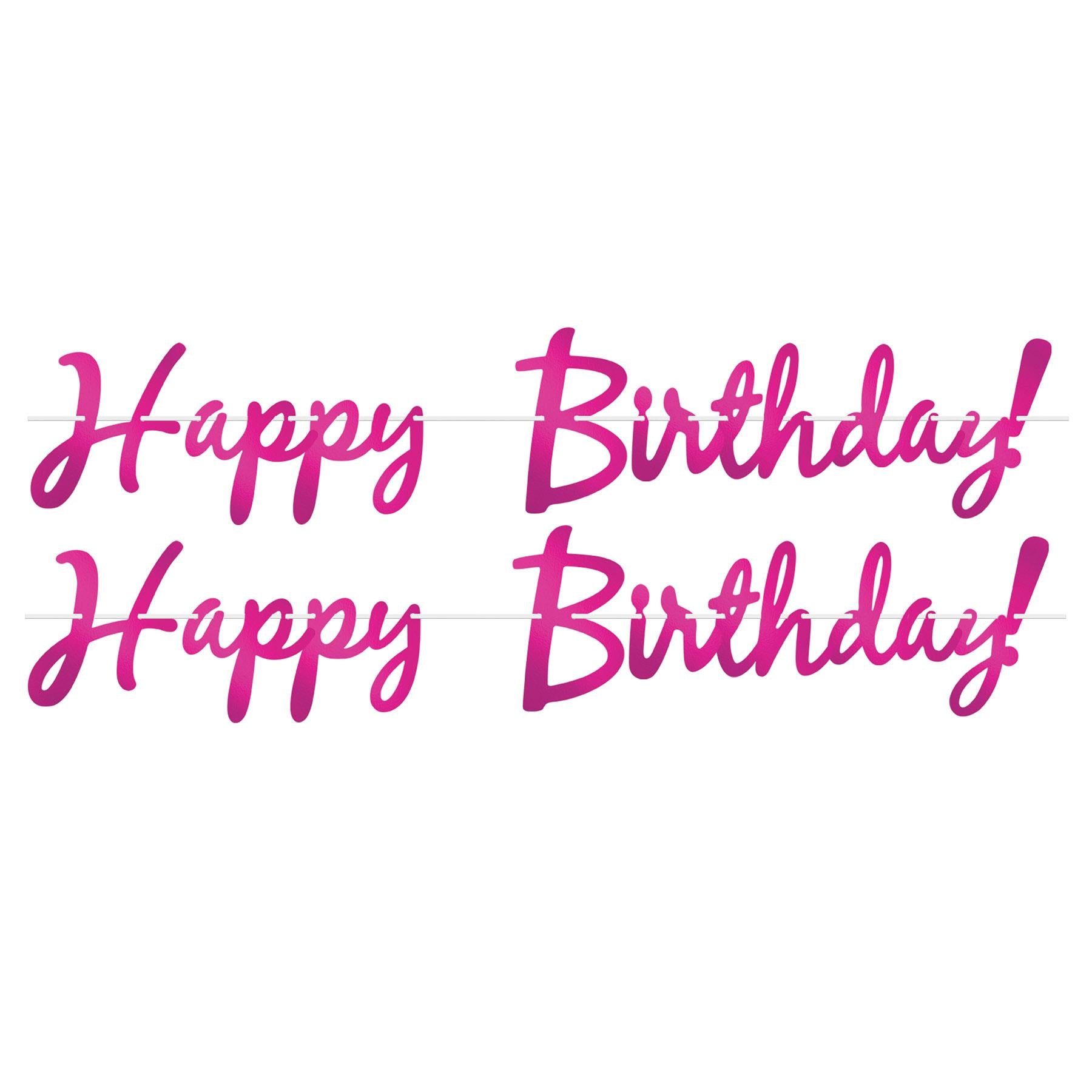 12 Pack Beistle Foil Happy Birthday Party Streamers - Red Crepe Paper Decorations for Birthday Parties, Baby Showers & Celebrations