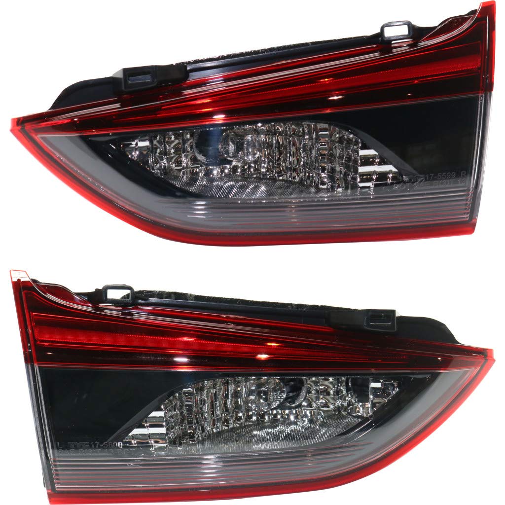 2016 Mazda 6 LED Tail Light Assembly - Driver & Passenger Side | DOT Certified | Replacement for MA2802118 MA2803118 | Includes Bulbs & On Lid Design | Perfect for Night Driving & Enhanced Vehicle Safety
