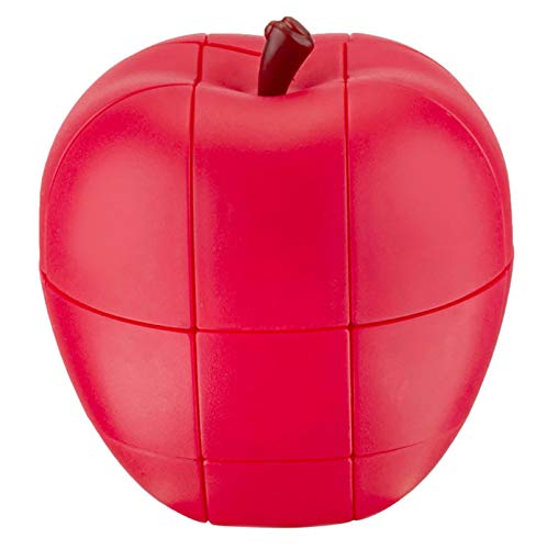 Kiditos Apple Shaped Speed Cube - 3x3 Magic Puzzle Twisting Educational Toy for Kids - Perfect for Brain Training, STEM Learning & Classroom Activities