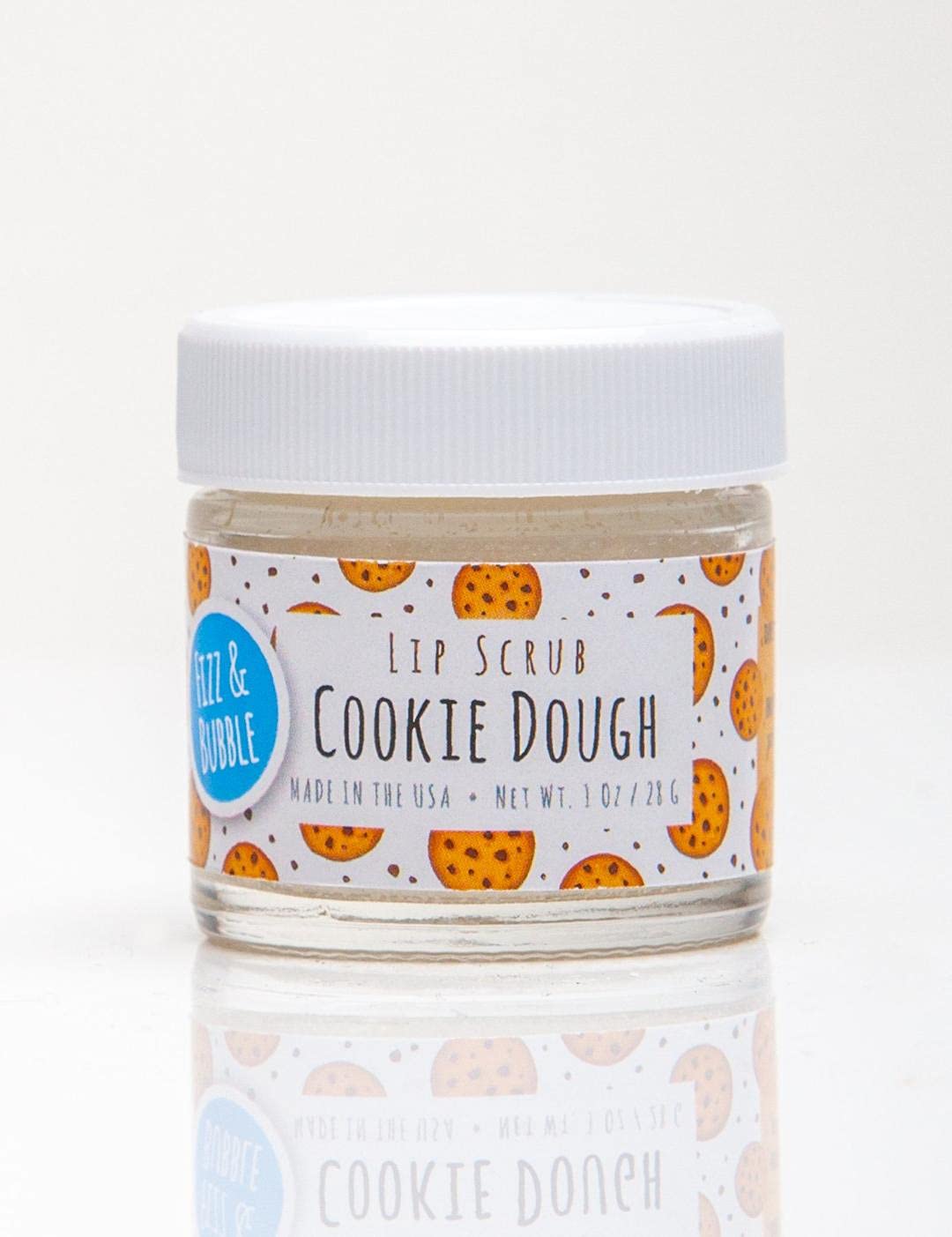 Fizz & Bubble Sugar Lip Scrub - Exfoliating Lip Care in Cookie Dough Flavor - 1 Ounce - Perfect for Dry Lips & Pre-Lipstick Prep