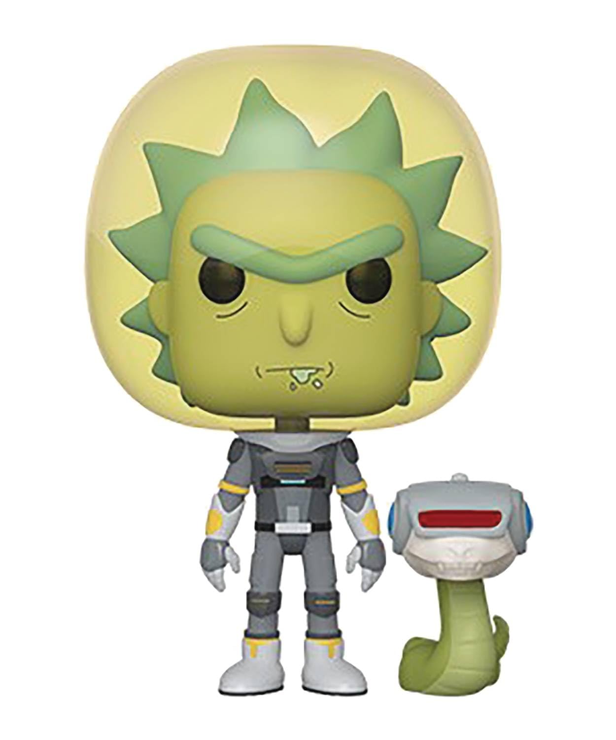 Funko Pop! Animation: Rick and Morty - Space Suit Rick with Snake Collectible Figure, Multicolor Vinyl Toy for Fans, Display & Gift for Pop Culture Enthusiasts