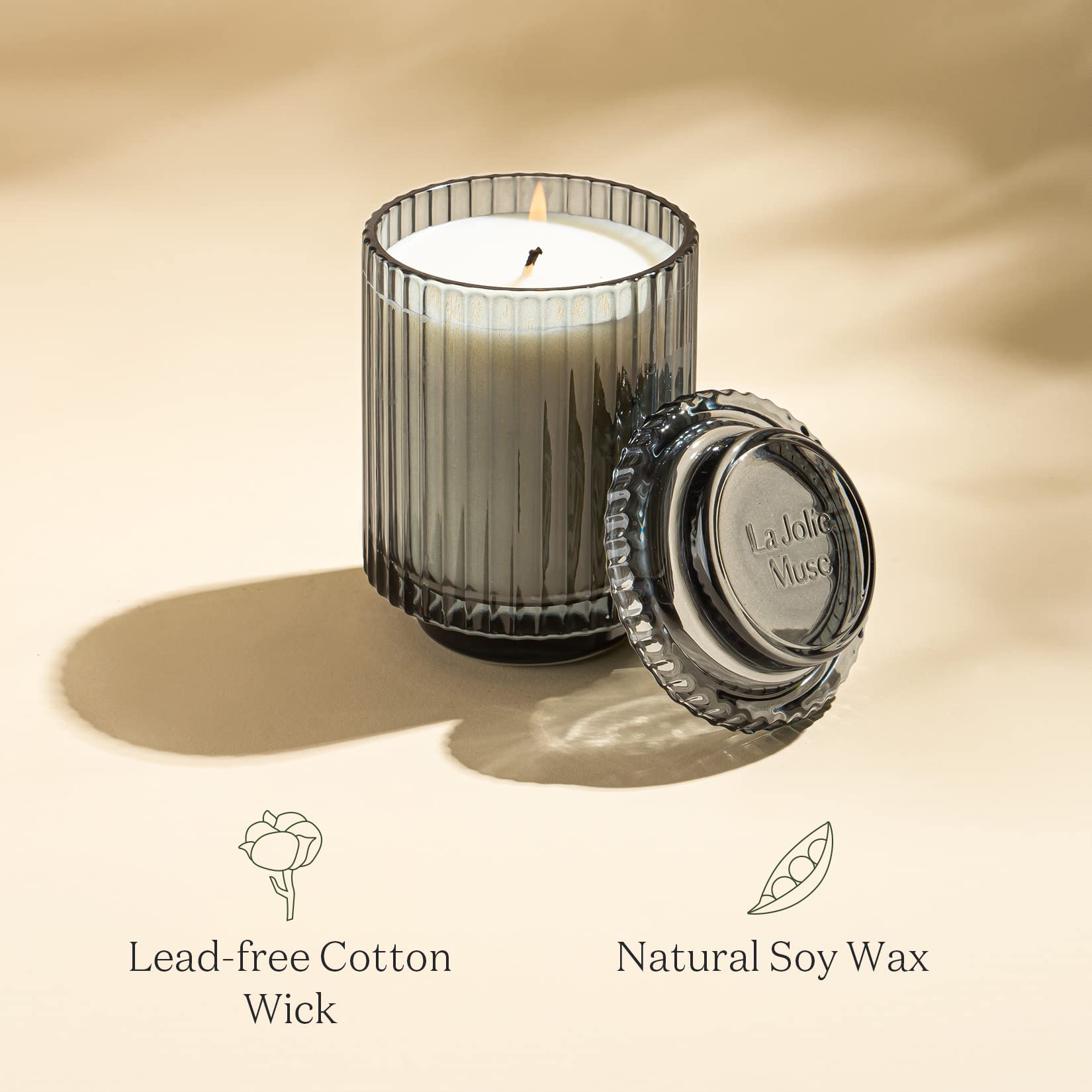 Luxury Linen Scented Candle - 80H Burn, 12.3oz Home Fragrance Gift for Women & Men - Perfect for Relaxation & Decor