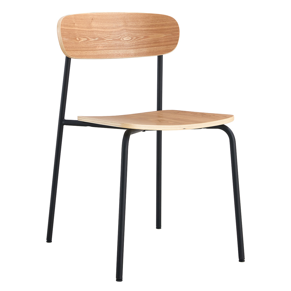 Cove Timber Dining Chairs Set of 2 - Solid Wood Kitchen Chairs with Cushion - Modern Farmhouse Dining Room Furniture for Home, Restaurant & Cafe