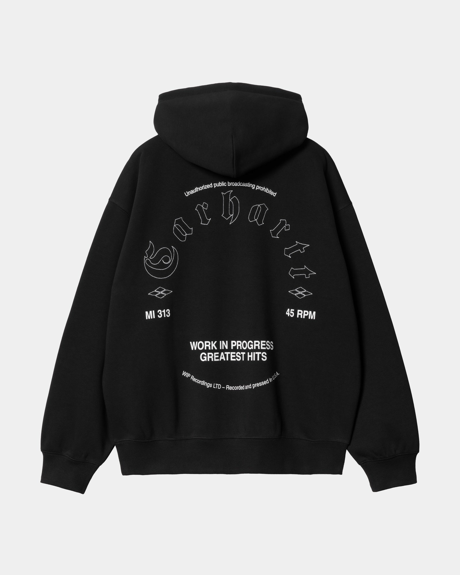 Greatest Hits Hooded Sweatshirt for Men & Women - Black & White Color Options | Casual Streetwear, Lounge Wear, and Concert Merch Gift Idea