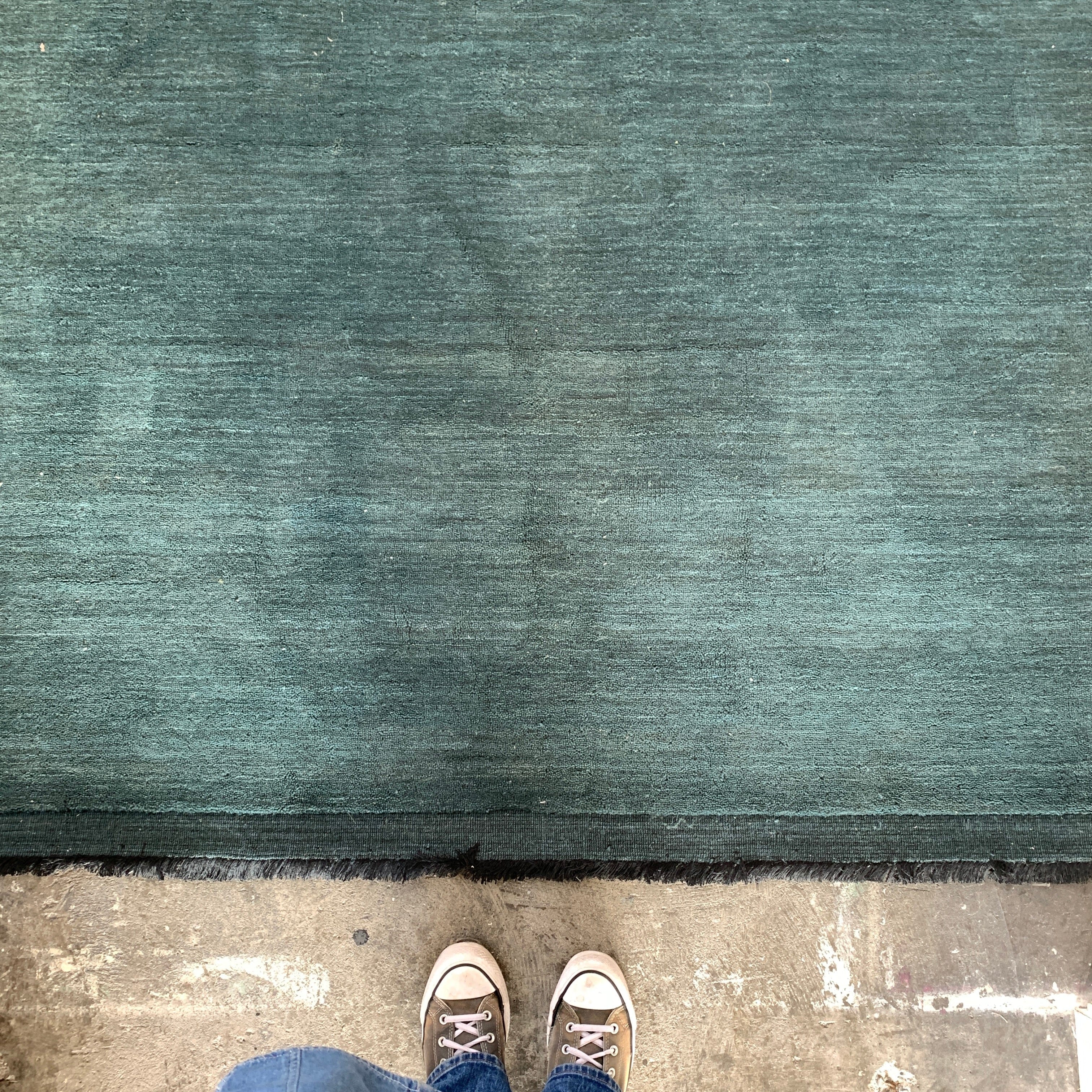 Premium Silvio Aqua Wool Rug - Soft & Durable Handmade Area Rug for Living Room, Bedroom, or Office - Eco-Friendly Natural Fiber Home Decor