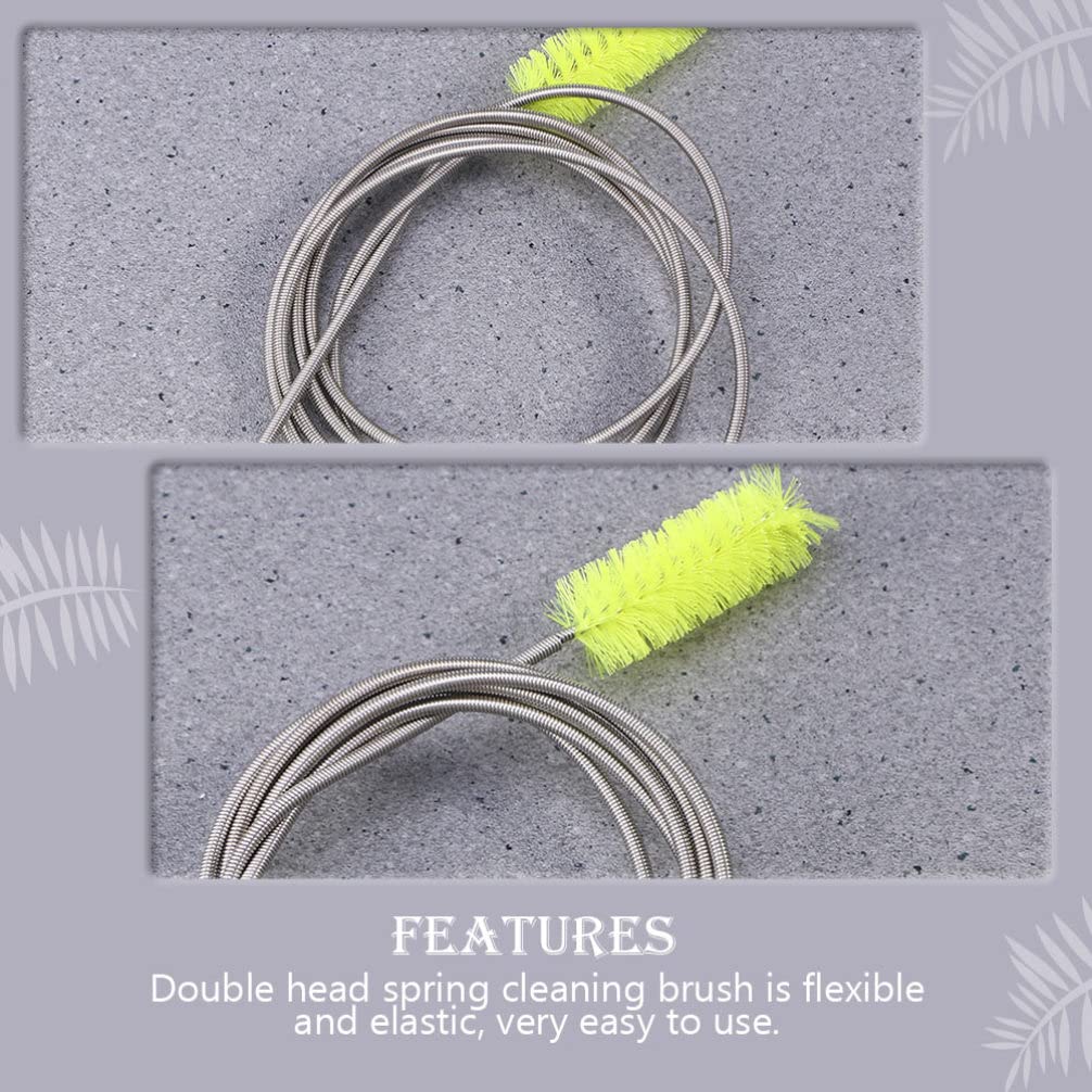 Balacoo 2-Pack Multi-Purpose Cleaning Brush Set - Water Hose Cleaner, Aquarium Scrubber, Pipe Dredging Tool - Perfect for Home, Garden & Pet Tank Maintenance