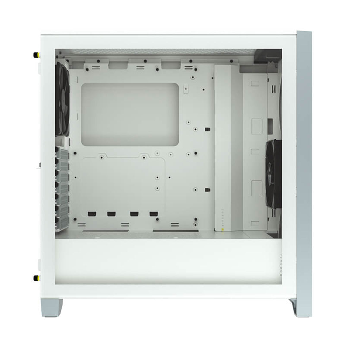 Corsair 4000D White Mid Tower PC Case - Tempered Glass Side Panel & Bamboo Airflow Front Panel - Perfect for Gaming, Streaming & Workstation Builds