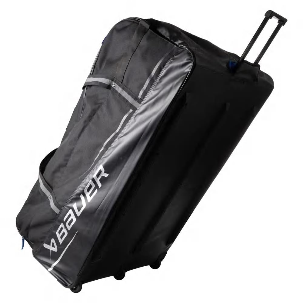 Bauer Hockey Premium Wheel Goalie Bag 2024 - Professional Ice Hockey Equipment for Goalies - Perfect for Travel, Practice & Games