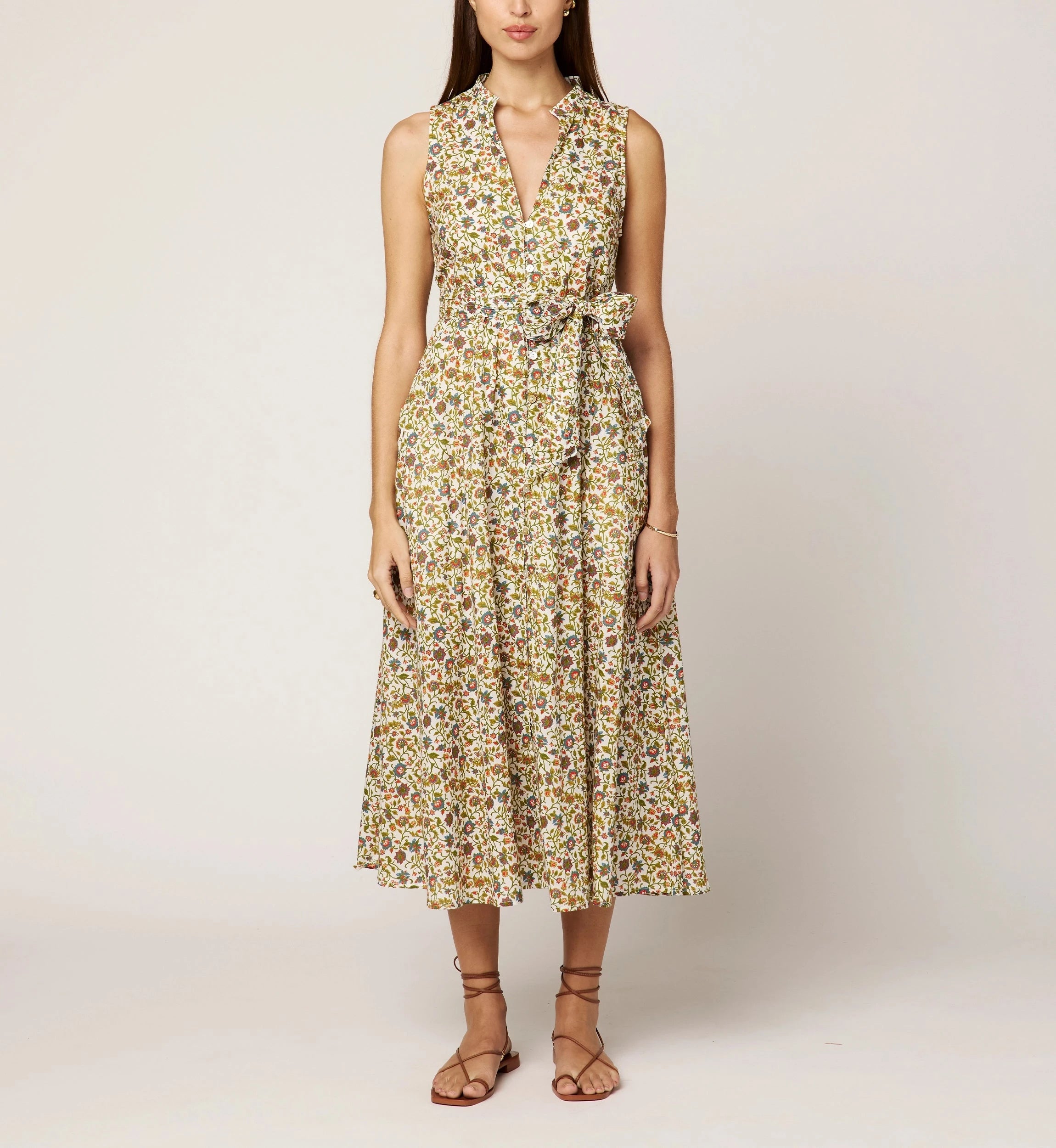 Cheyenne Midi Dress | Floral Print Summer Dress for Women | Perfect for Beach Vacations, Date Nights & Garden Parties