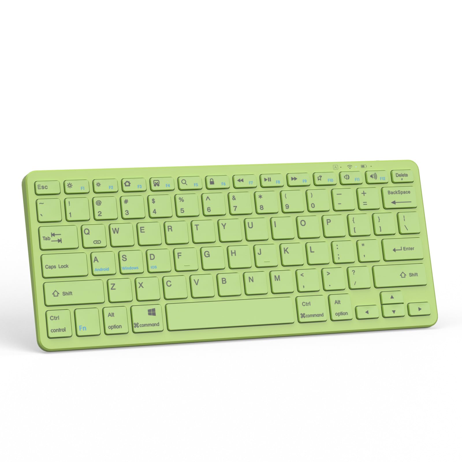Wireless Bluetooth Keyboard for iPad 10th/9th/8th Gen, iPad Air 5th/4th Gen, iPad Pro 13/12.9/11 inch - Slim Portable Keyboard Compatible with iOS, Android & Windows (Green) - Perfect for Home Office, Travel & Remote Work