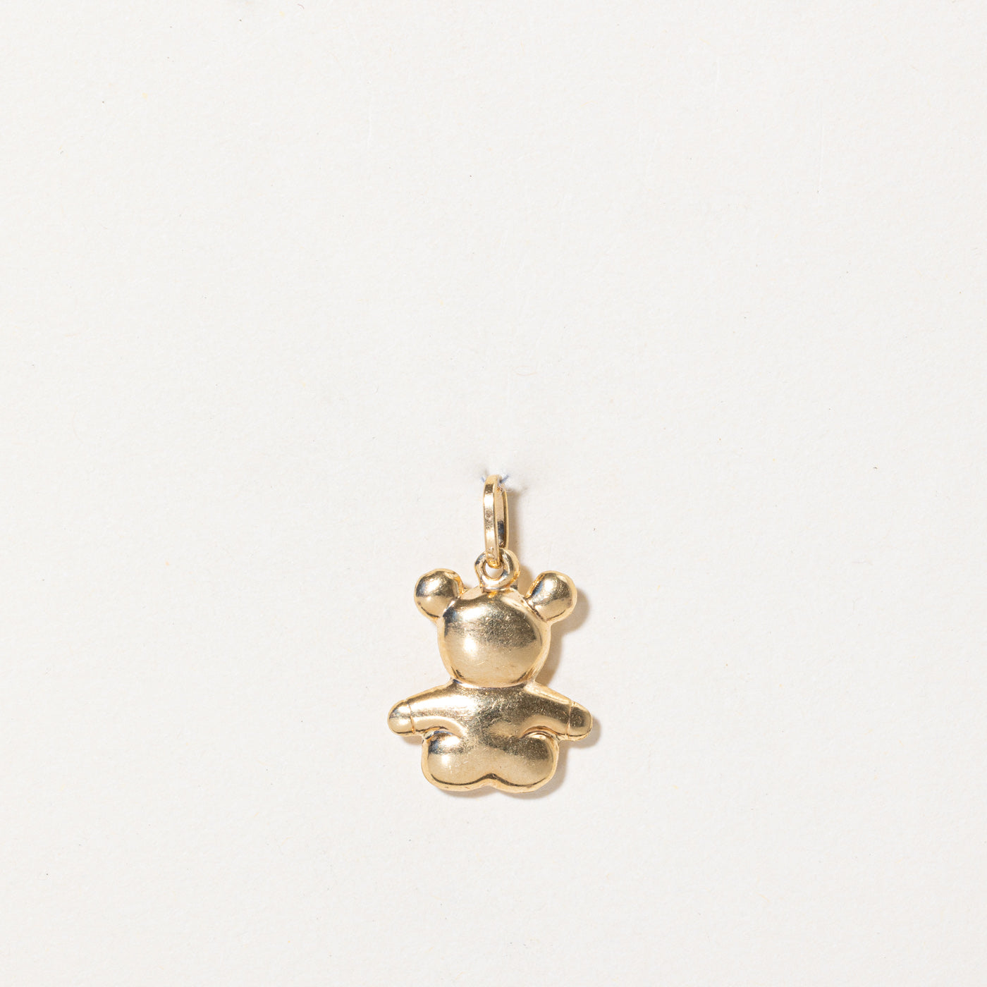 18K Yellow Gold Teddy Bear Charm Pendant Necklace - Cute & Elegant Jewelry Gift for Women & Girls - Perfect for Birthdays, Anniversaries & Valentine's Day