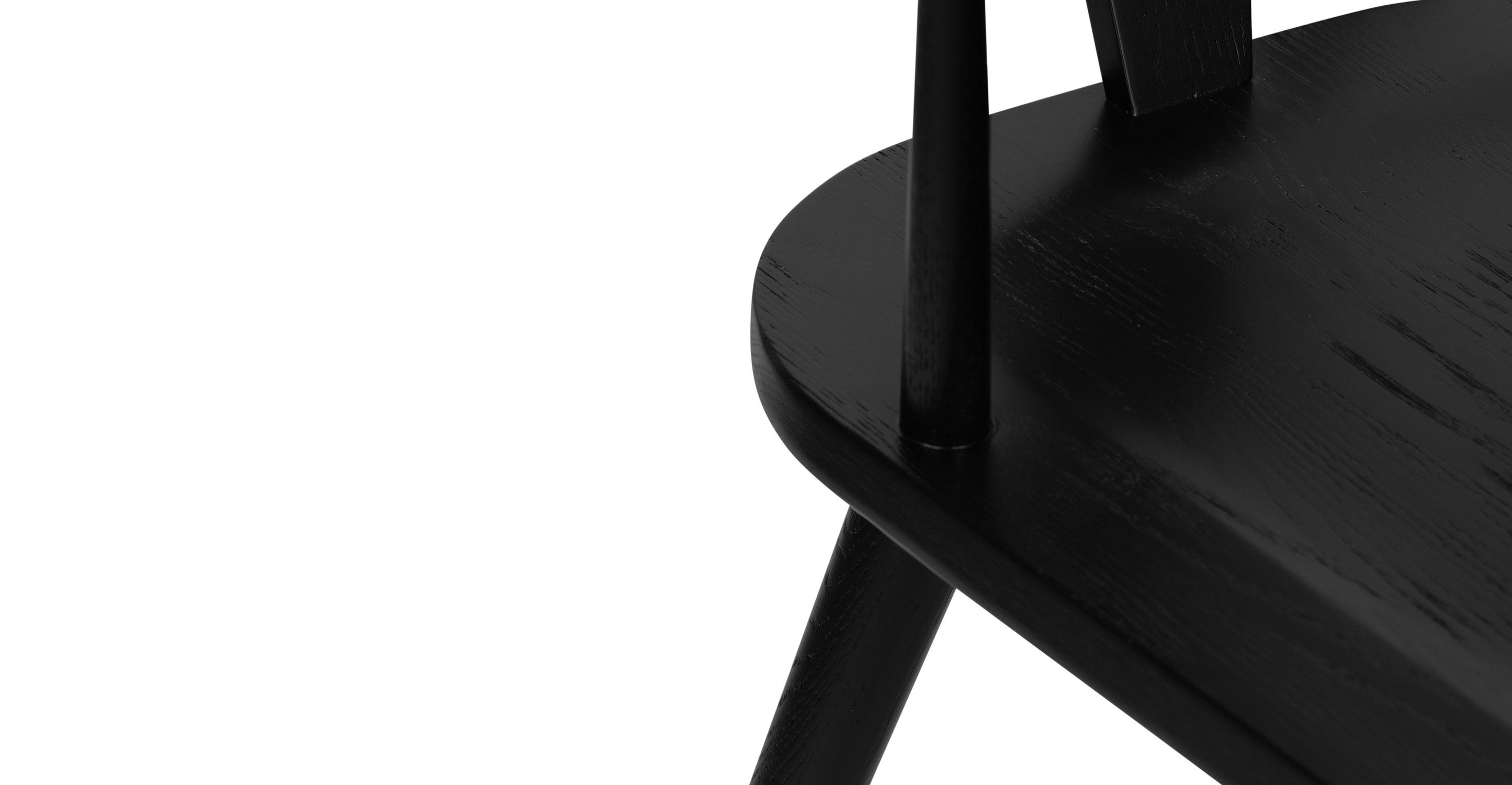 Enzo Dining Chair - Modern Wooden Dining Room Chair with Upholstered Seat - Perfect for Kitchen, Dining Room, and Home Office