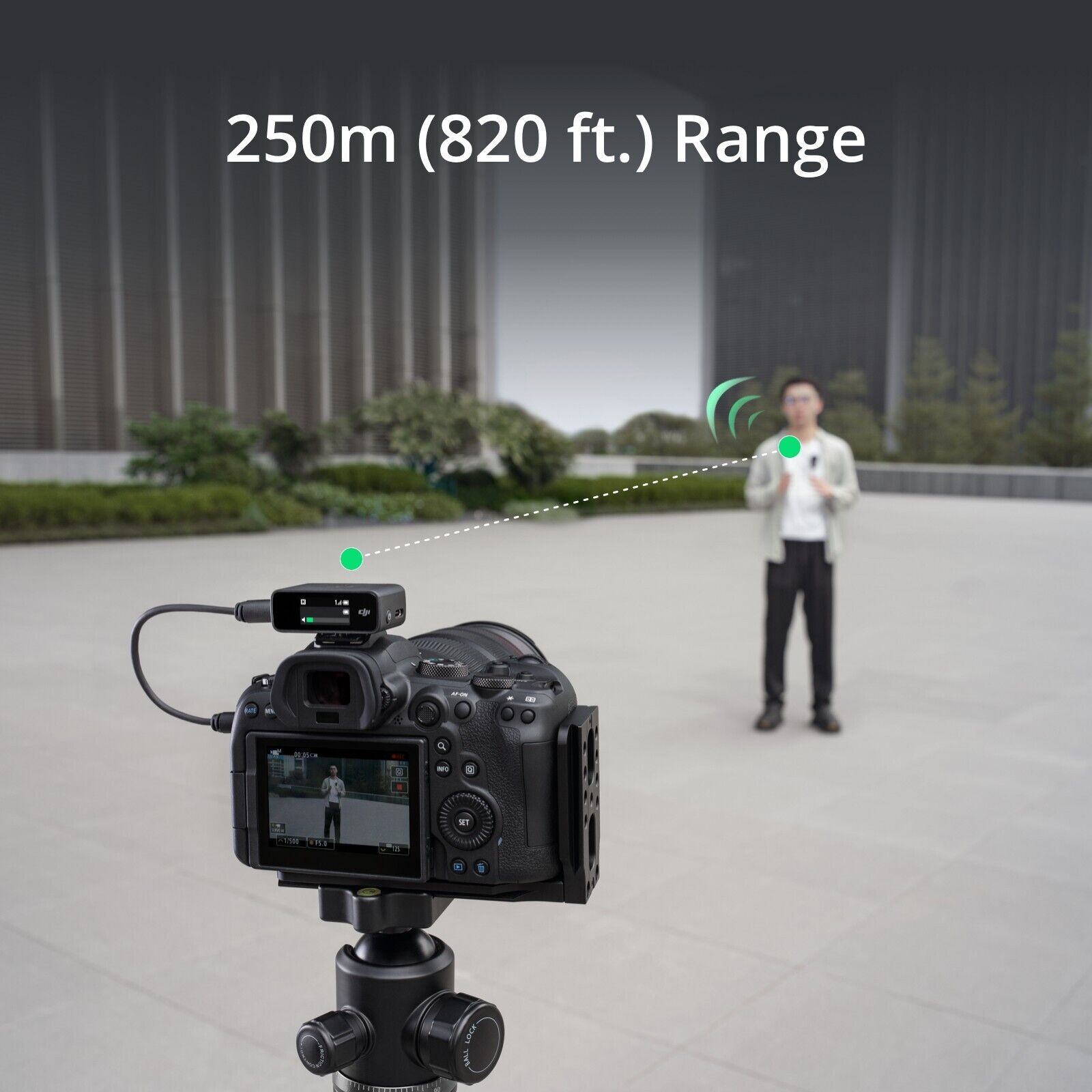 DJI Mic Wireless Lavalier Microphone (1TX + 1RX) - Professional Clip-on Mic for Vlogging, Interviews, YouTube & Live Streaming
