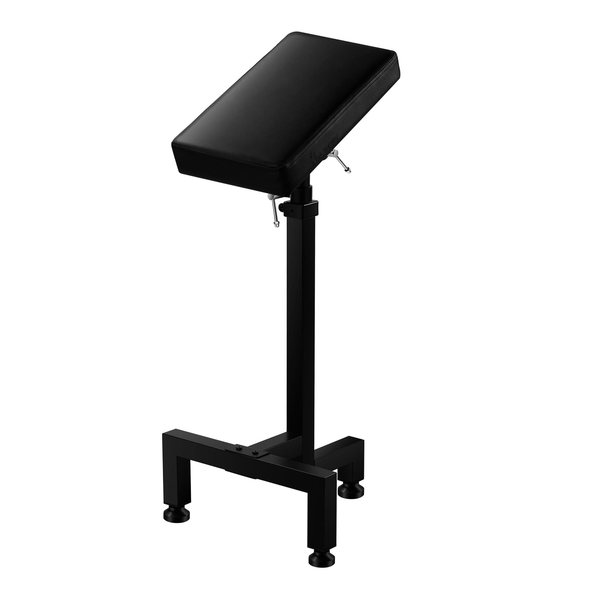 POARMEEY Adjustable Tattoo Arm Rest Stand with Thickened Black Leather Cushion - Tiltable Design for Tattoo Artists & Permanent Makeup Professionals - Perfect for Tattoo Studios, Cosmetic Clinics & Home Use