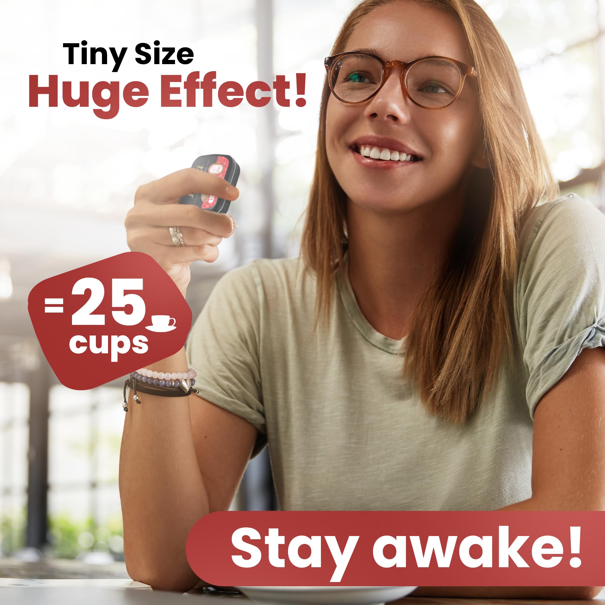 Prifa Coffee Tablets - Unsweetened Espresso Coffee Lozenges, Sugar-Free Caffeine Mints for Keto Diet | Portable Energy Boost for Office, Travel & Gym | 10 Tins