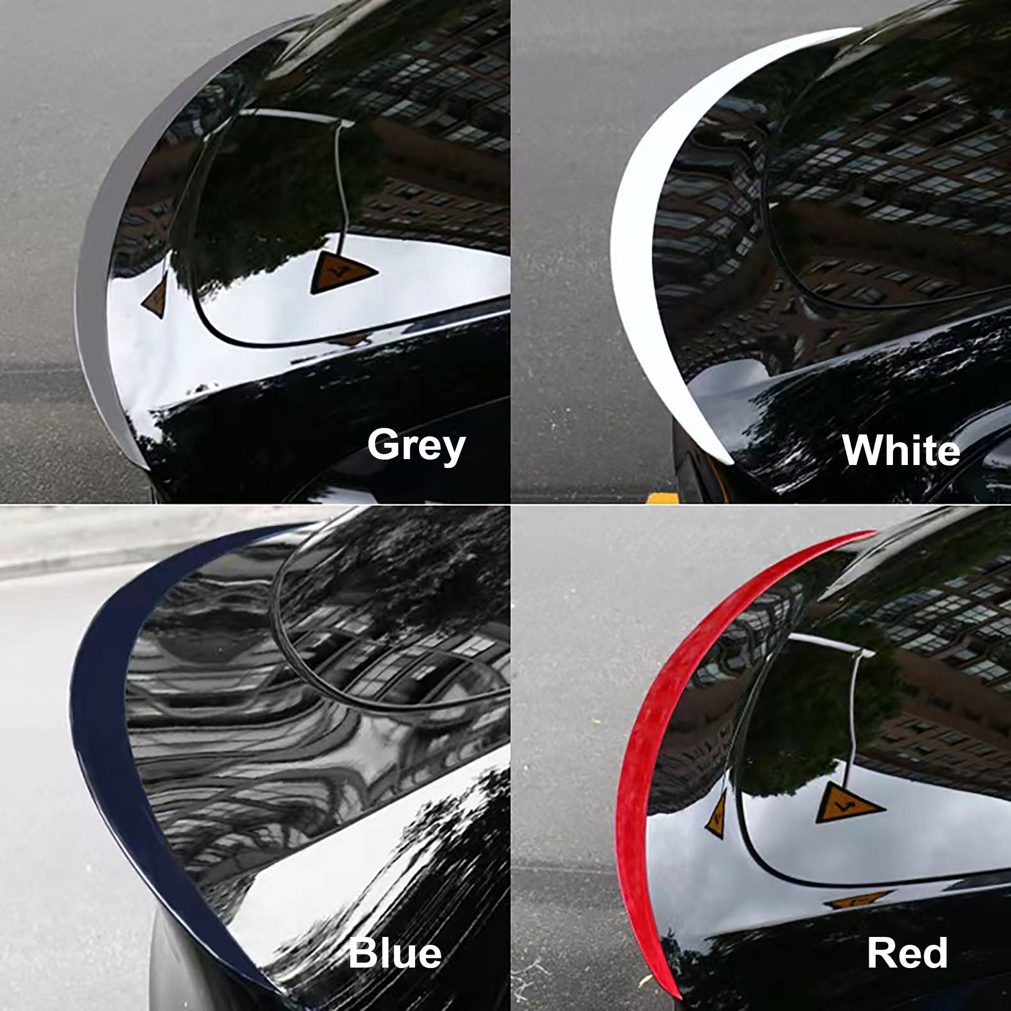 High-Quality Rear Trunk Spoiler for Tesla Model Y & Model 3 - Carbon Fiber Car Spoiler Wing - Enhance Style & Aerodynamics - Perfect for Street Racing & Car Shows
