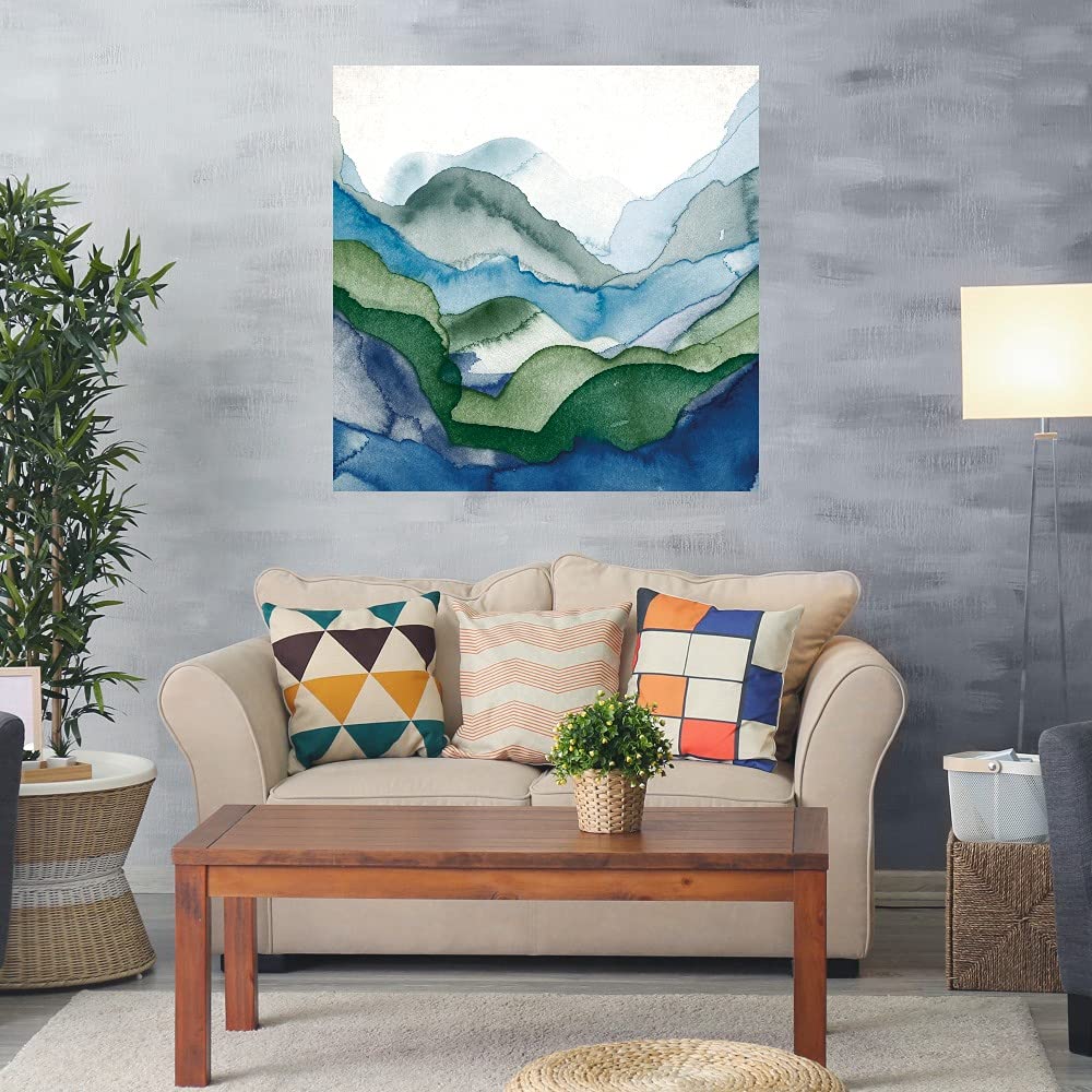 Emerald Quartz Fine Art Canvas Wall Decor by GI ArtLab - 37x37 Inches Ready to Hang - Perfect for Living Room, Bedroom, Office & More - Modern Home & Office Decor