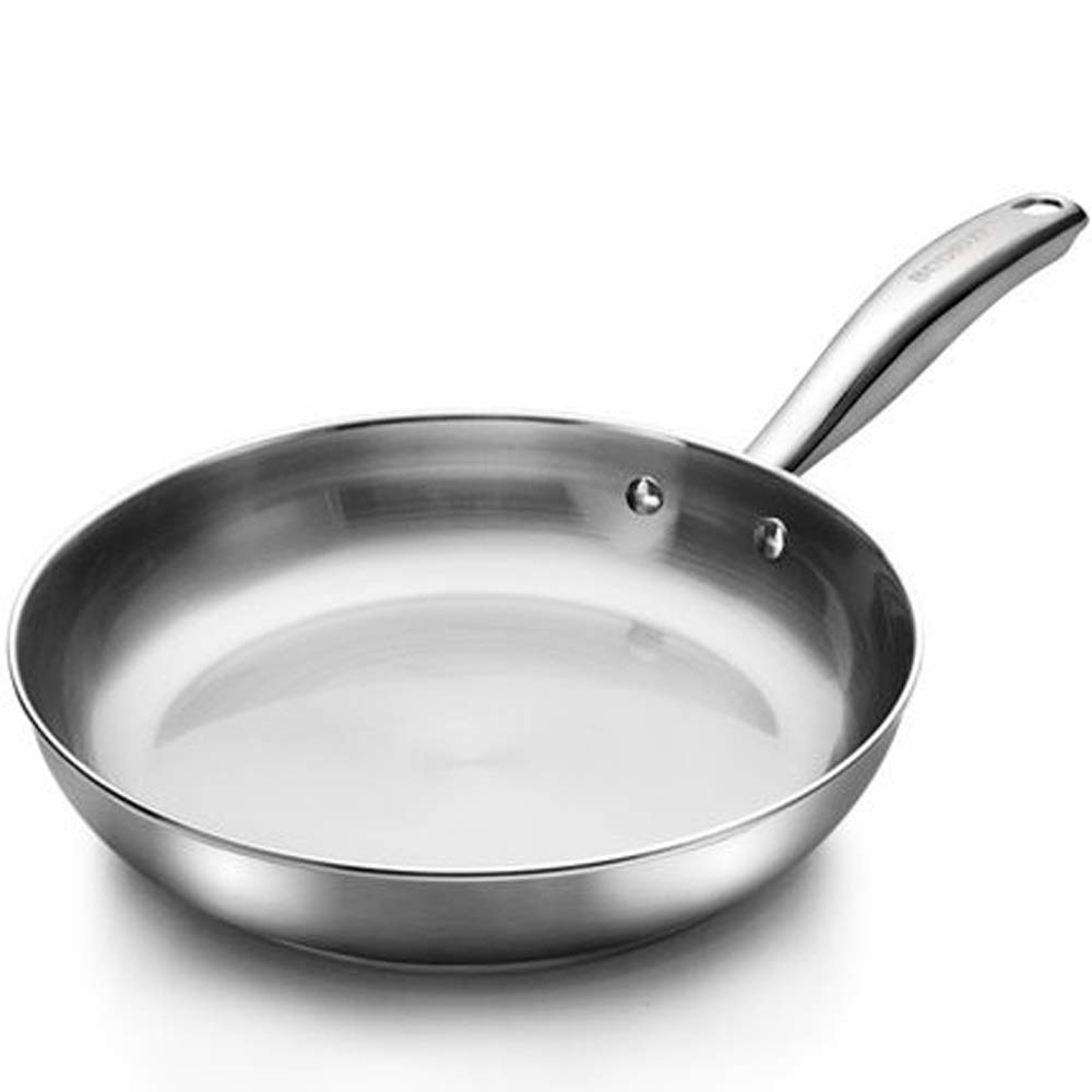 GDSKL Non-Stick Frying Pan - Uncoated Skillet for Gas Stove | Healthy Cooking, Sautéing & Frying | Perfect for Home Kitchen & Restaurant Use