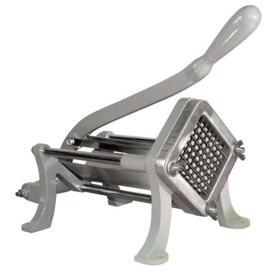 Stainless Steel French Fry Cutter - Potato Chips Maker with 3 Blades for Crispy Homemade Fries - Perfect for Kitchen, Fast Food Restaurants, and Party Snacks