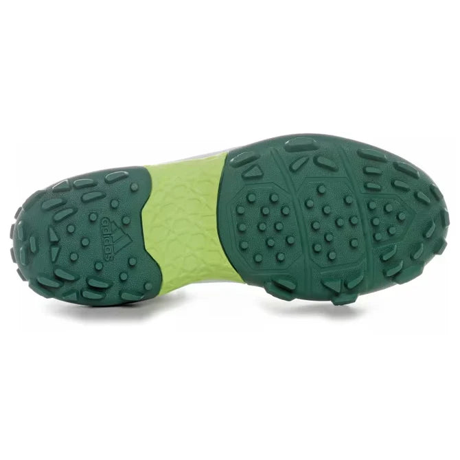 Adidas CriNu 23 Green & White Cricket Shoes - Rubber Spikes for Enhanced Grip - Perfect for Professional Cricket Matches & Outdoor Sports Training