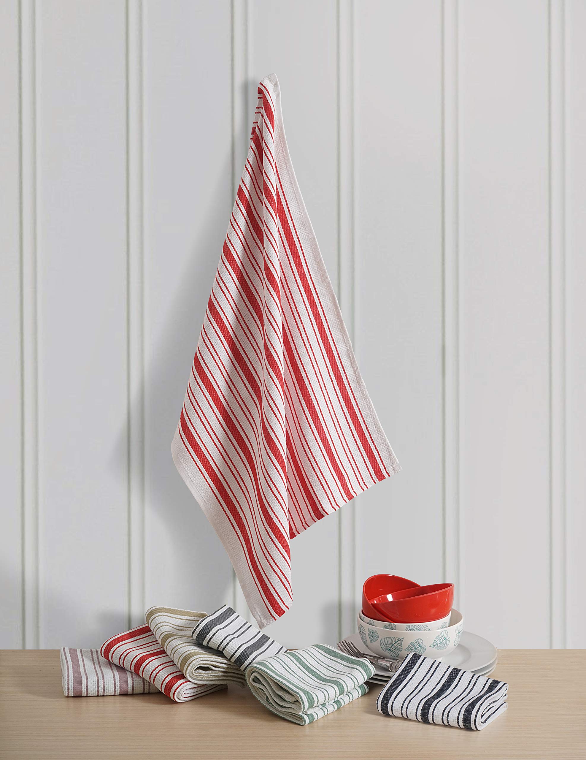 Premium Cotton Kitchen Towels Set of 6 - Extra Large 20