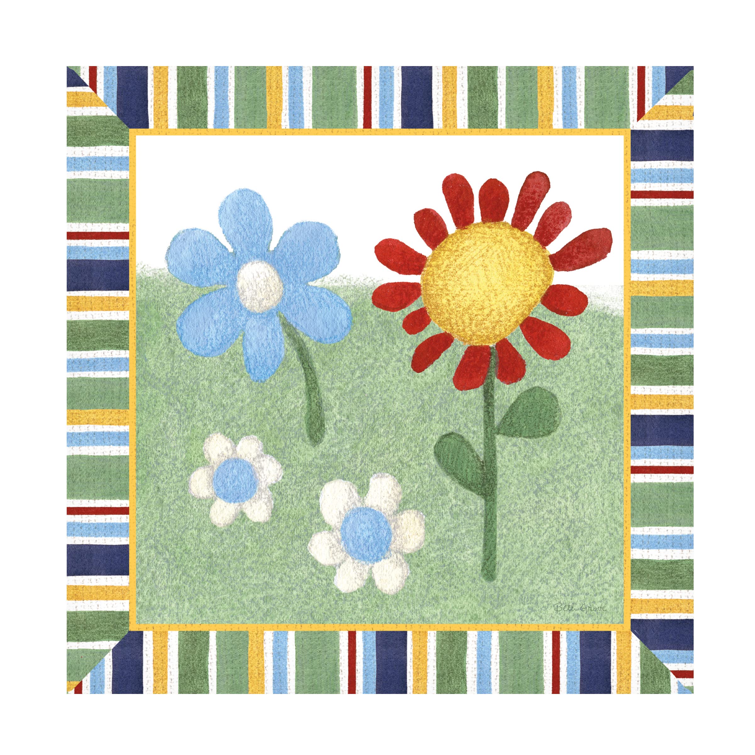 Trademark Fine Art 'Sheep in the Meadow' Canvas Wall Art Print by Phyllis Adams - Perfect for Living Room, Bedroom & Office Decor
