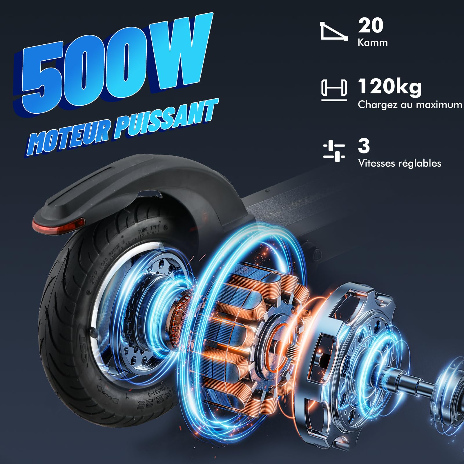 JOYOR Y6S Electric Scooter for Adults - 500W Motor, 48V 18Ah Battery, 55-75km Range, 10
