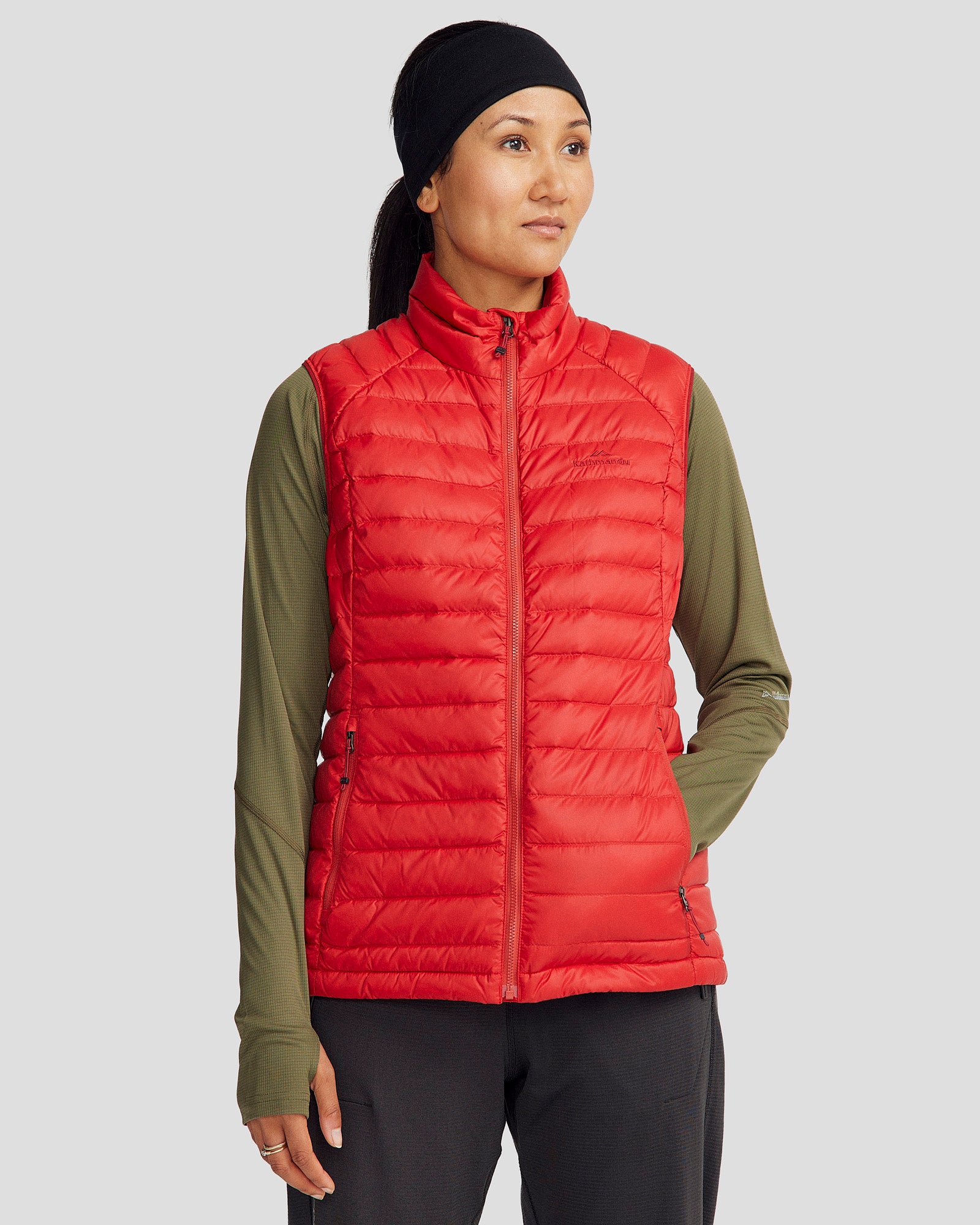 Women's Heli Down Vest 2.0 - Lightweight Winter Puffer Jacket, Spicy Chili Pepper Red - Perfect for Outdoor Activities, Skiing & Cold Weather Fashion