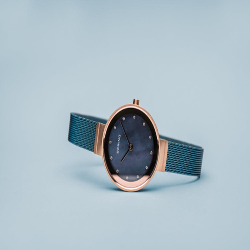 BERING Classic Women's Watch 10128-368 - Elegant Stainless Steel Analog Watch with Mineral Glass, Water Resistant for Daily Wear, Office & Special Occasions