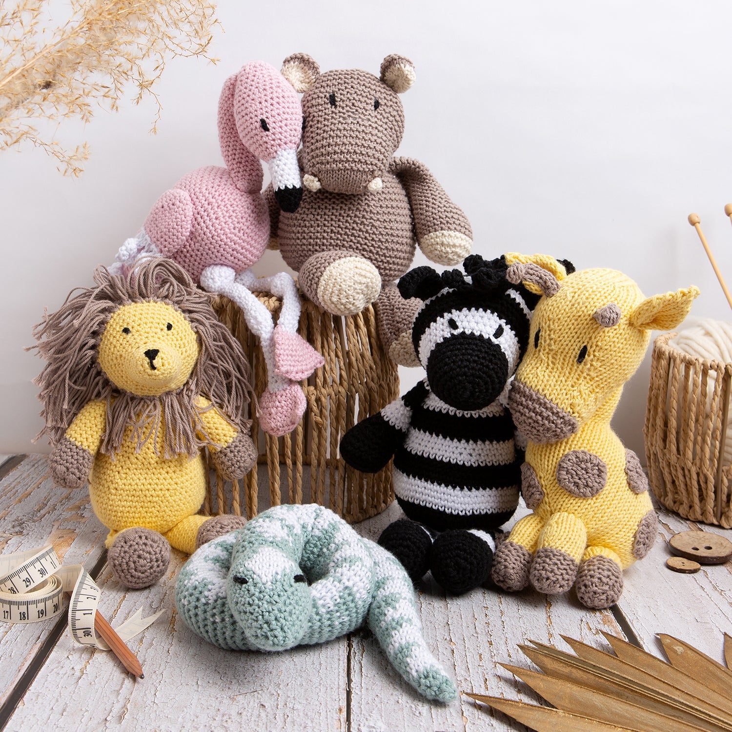Freya The Flamingo Cotton Crochet Kit – DIY Handmade Crochet Animal Toy for Beginners & Kids | Perfect for Crafting, Gifts & Home Decor