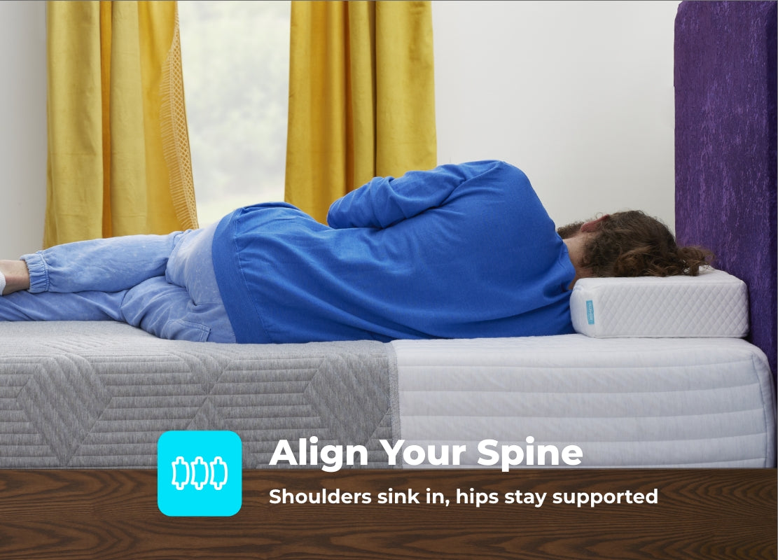 Pillow Cube Mattress - Orthopedic Support for Side Sleepers - Perfect for Back Pain Relief & Better Sleep - Home, Bedroom & Travel Use