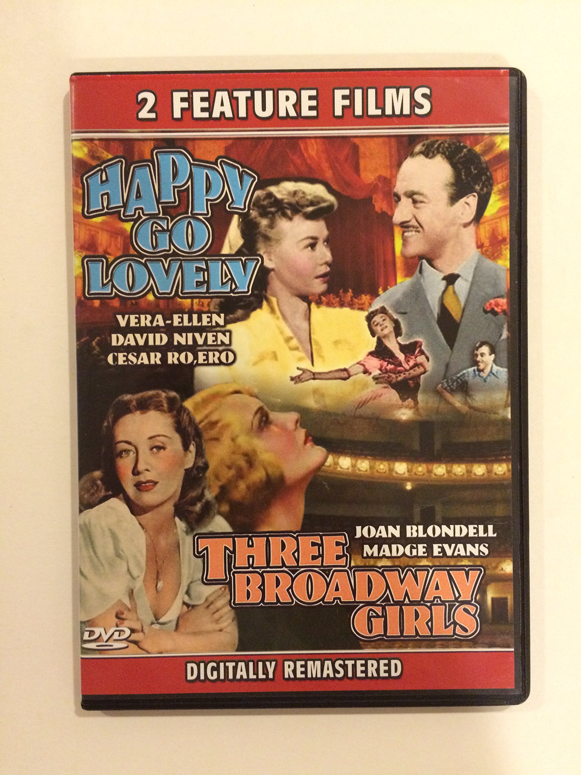 Happy Go Lovely - Three Broadway Girls Musical DVD | Classic 1950s Comedy Film | Perfect for Movie Nights & Broadway Fans