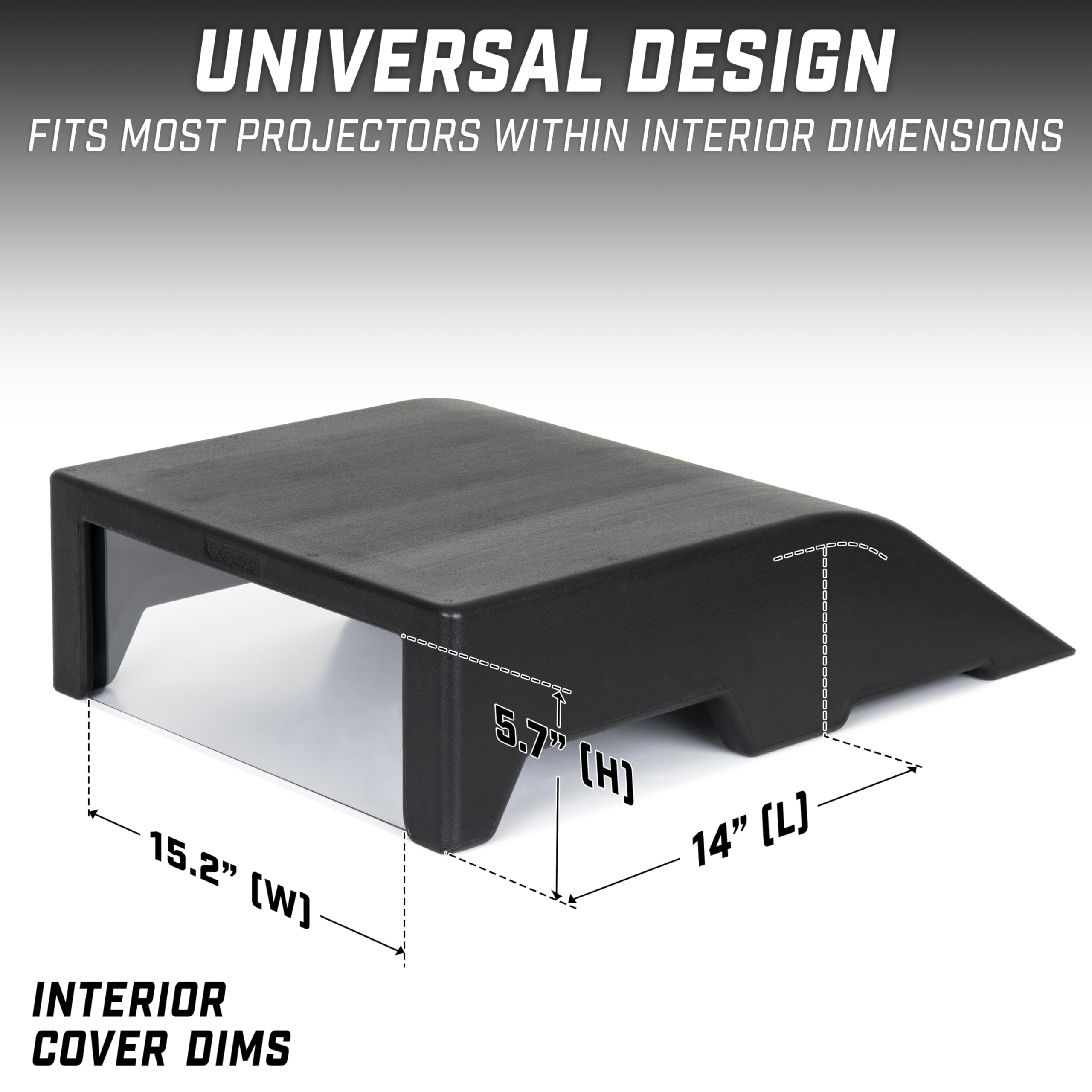 GoSports Golf Simulator Projector Cover - Durable Floor Mount Enclosure for LED Projectors | Perfect for Indoor Golf Setup & Home Entertainment Systems