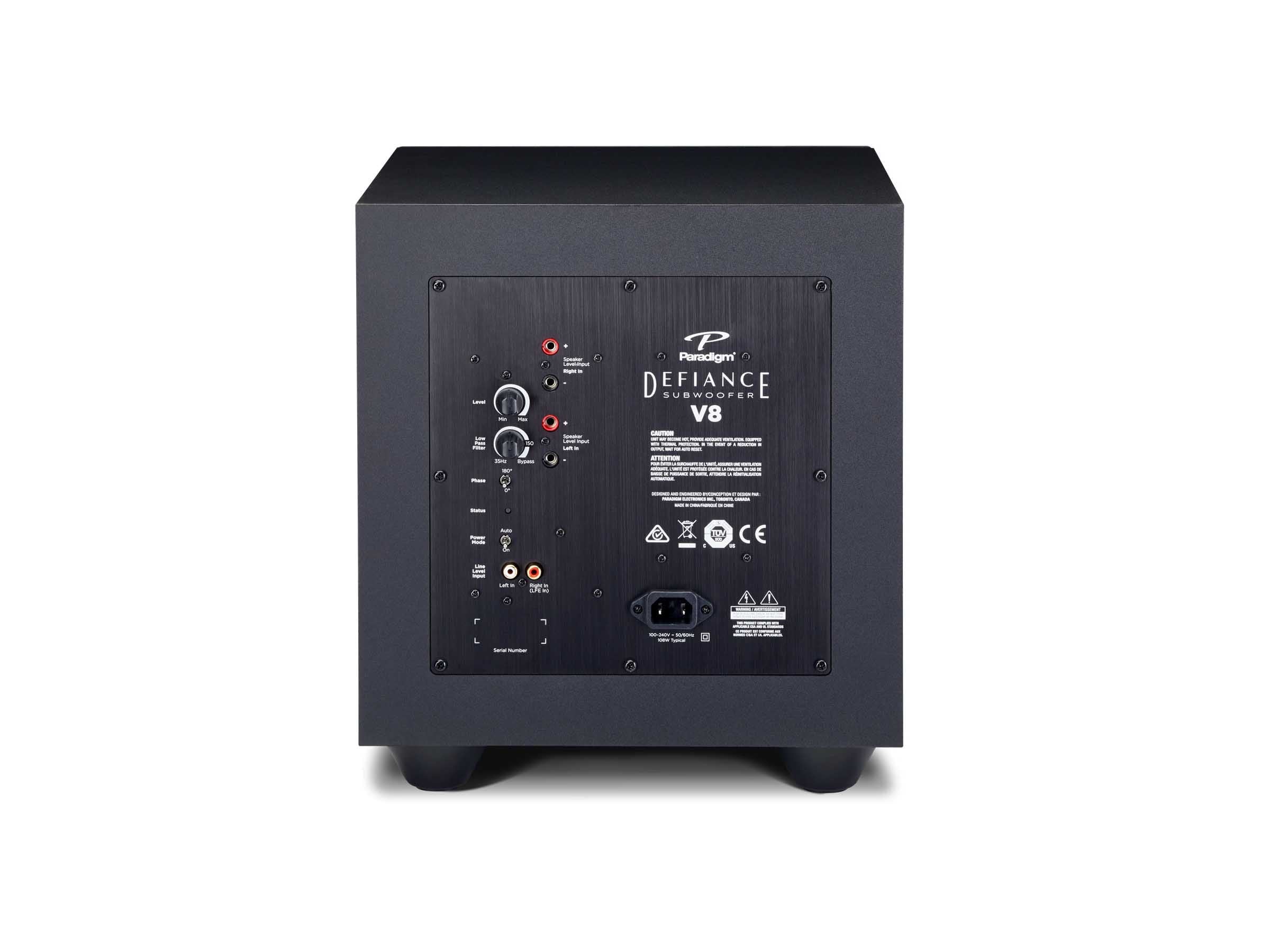 Paradigm Defiance V8 High-Performance Car Audio Subwoofer - Deep Bass for Trucks, SUVs & Custom Car Audio Systems | Perfect for Road Trips, Off-Roading & Bass Enthusiasts