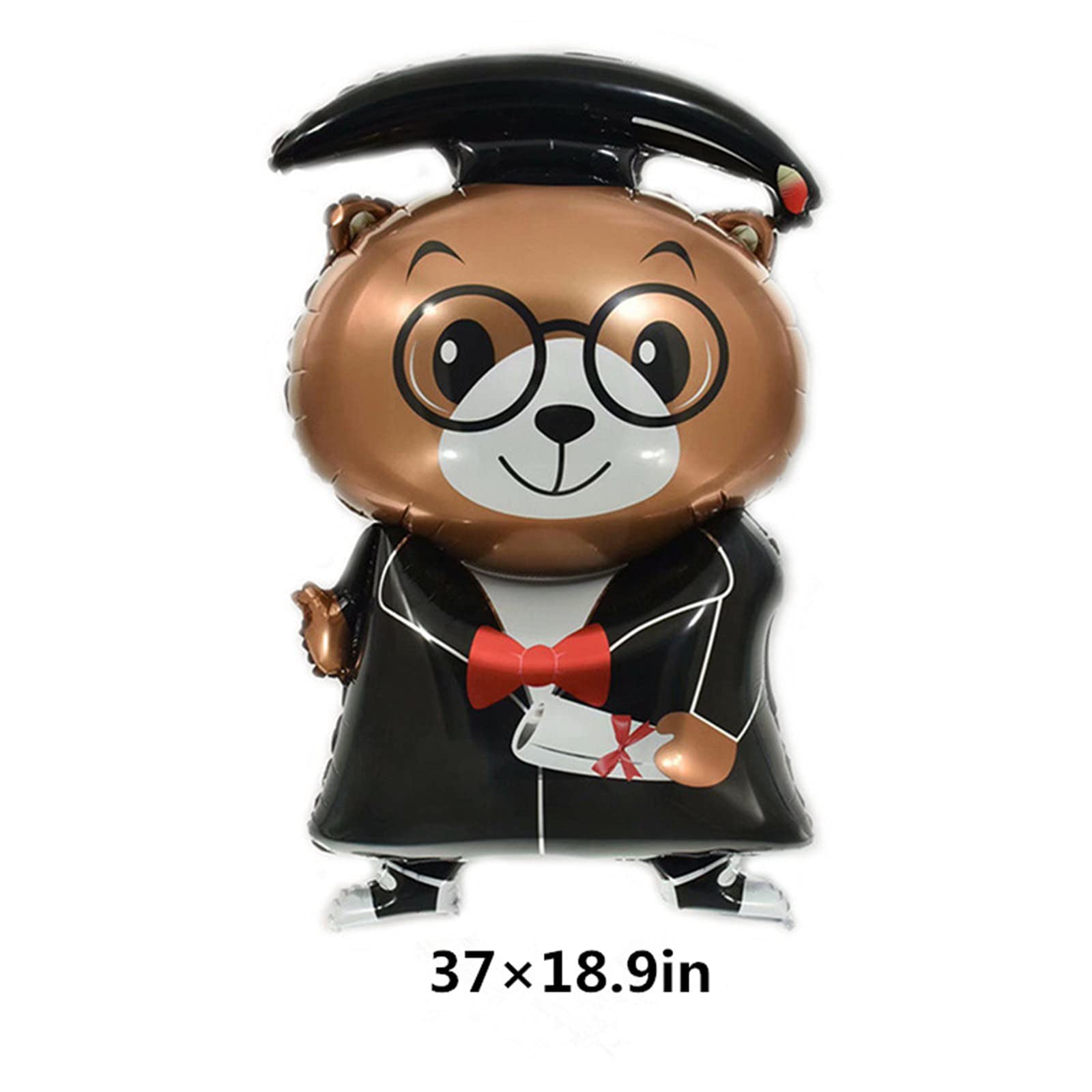 2025 Graduation Foil Balloons Set - Cap & Bear Shaped Congrats Grad Decorations for Party Supplies | Perfect for Graduation Ceremonies, School Celebrations & Photo Backdrops