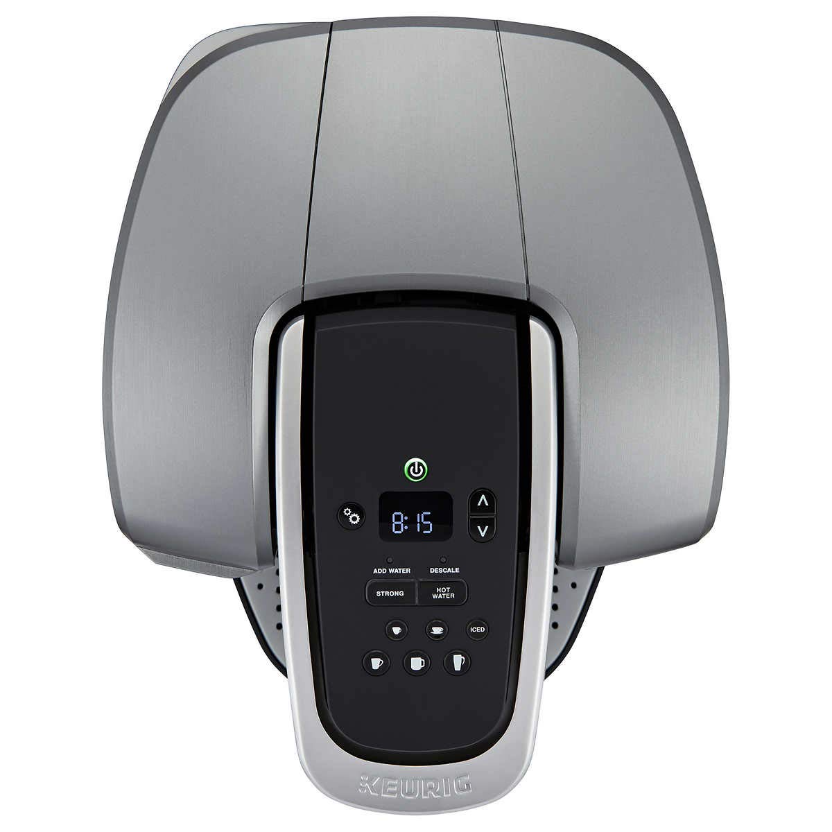 Keurig K-Elite Single Serve Coffee Maker with 15 K-Cup Pods, Water Filter & Reusable My K-Cup - Brushed Silver - Perfect for Home, Office & Dorm Use