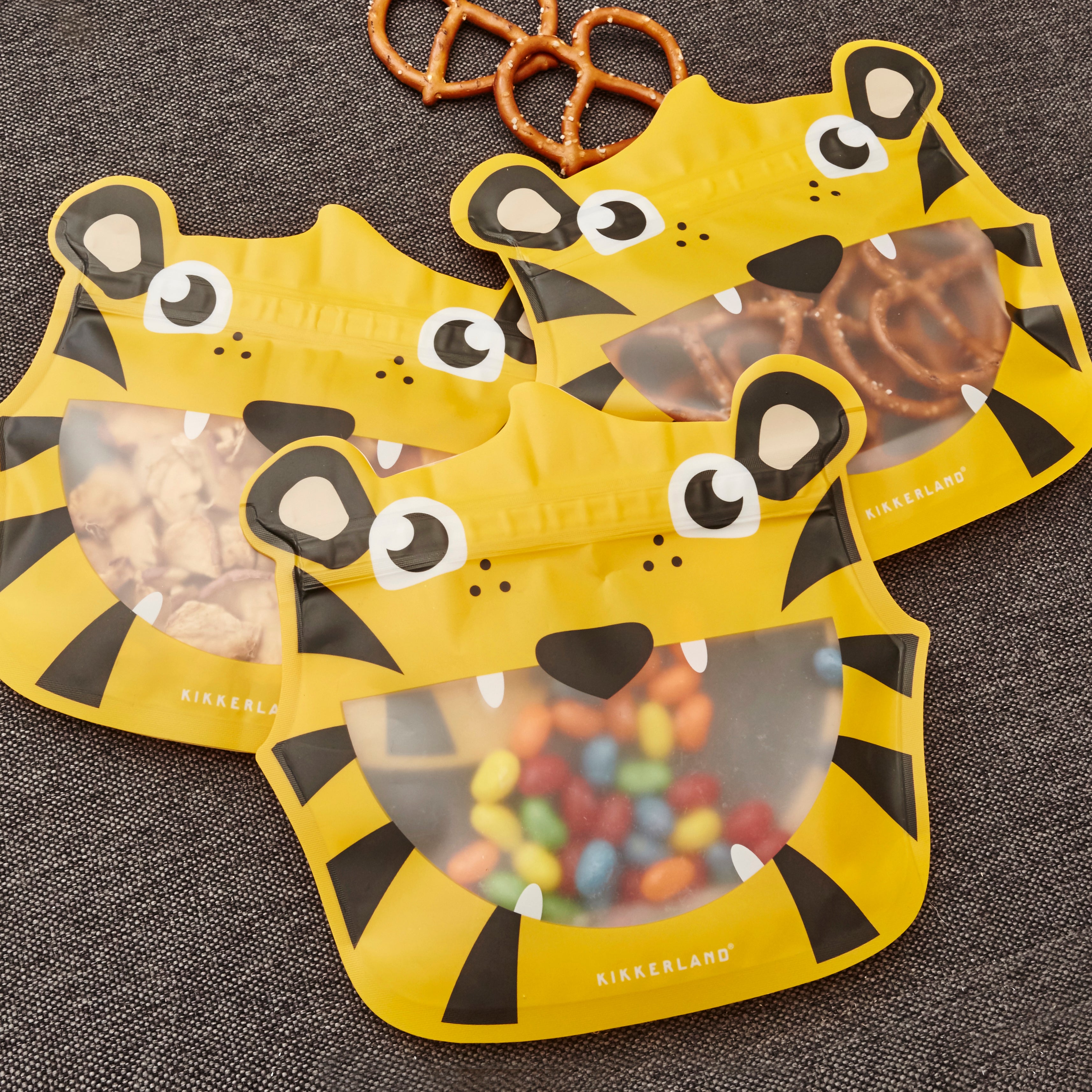 Premium Tiger Print Zipper Bags for Storage & Organization - Reusable Travel Accessories, School Supplies & Home Storage Solutions