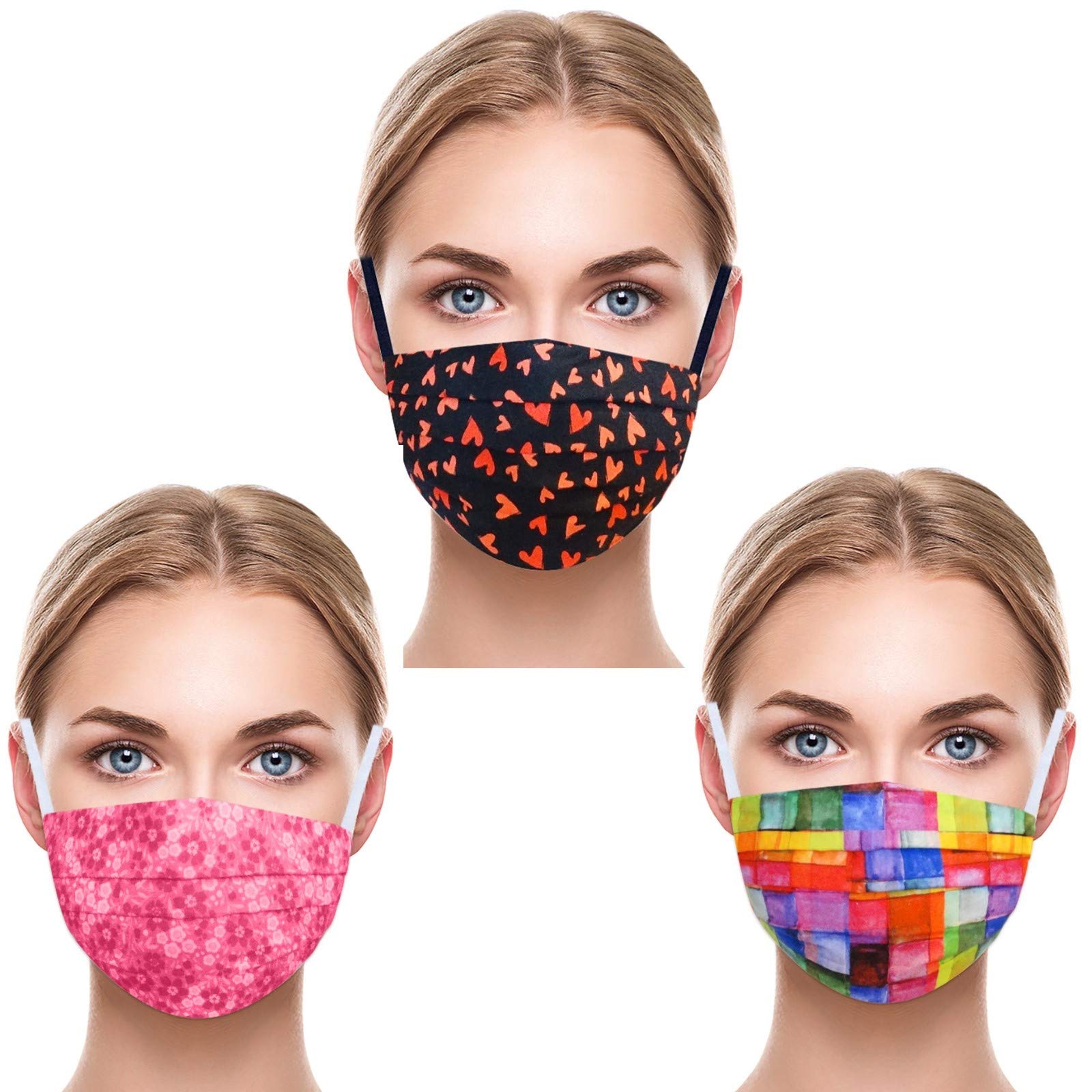 Vertex Reusable Cotton Face Mask - Breathable & Comfortable for Men & Women - Perfect for Office, Workout, Travel & Outdoor Activities