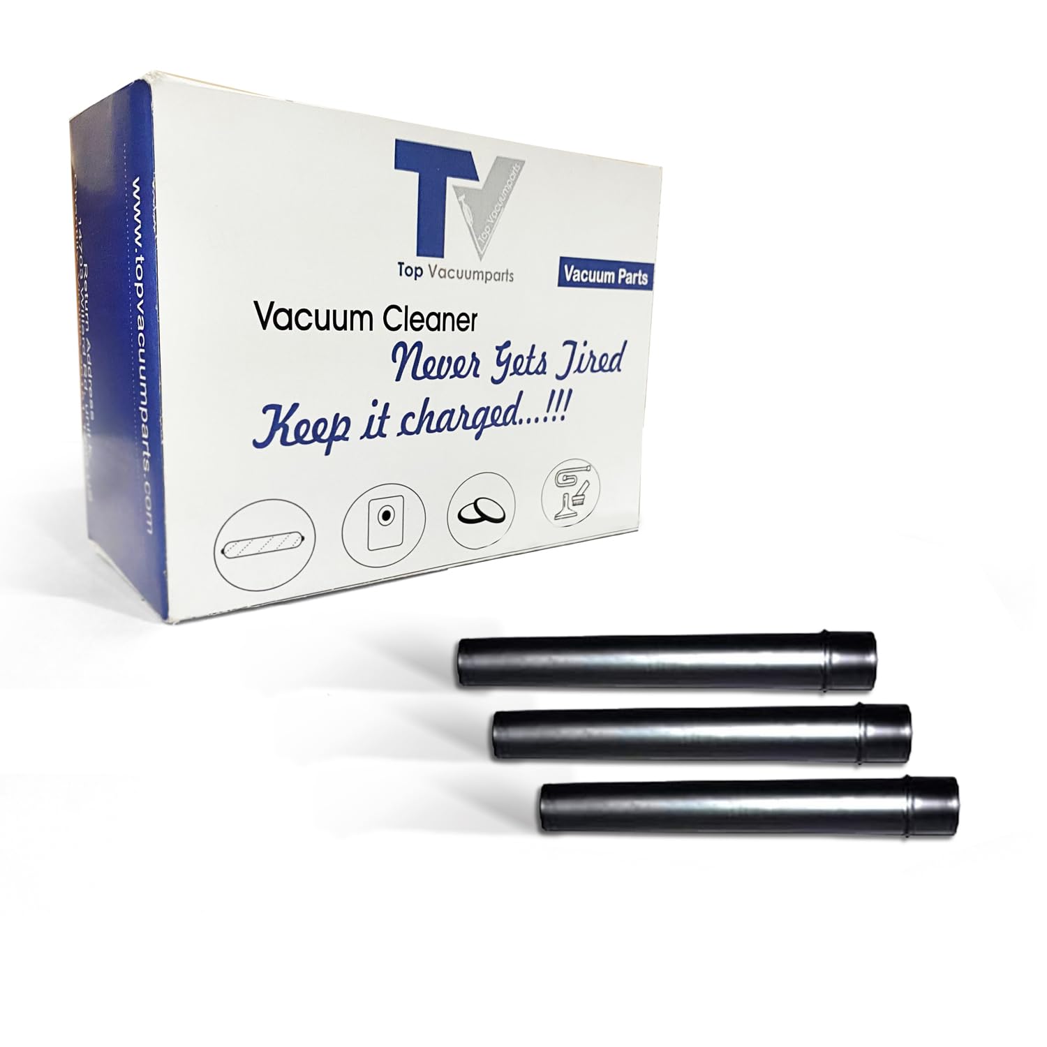 Bissell Upright Vacuum Cleaner 3-Piece Extension Wand Replacement Kit - Compatible with Part #2032666 - Perfect for Deep Cleaning Carpets, Furniture & Hard-to-Reach Areas