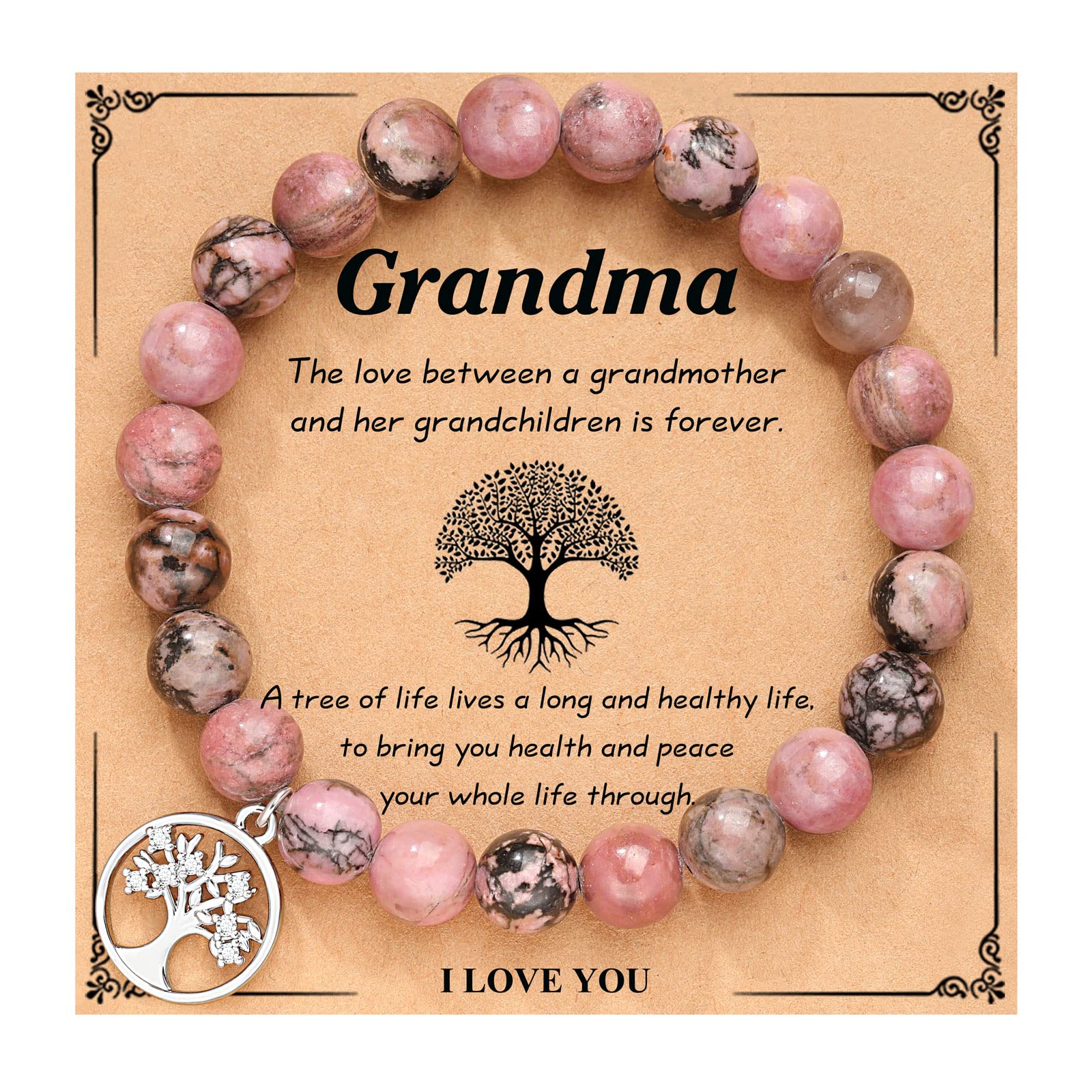 Tree of Life Bracelet for Women - Elegant Jewelry Gift for Grandma, Mom, Aunt, Sister & Teacher - Perfect for Birthday, Christmas, Wedding & Mother's Day - Ideal for Daily Wear, Special Occasions & Spiritual Healing