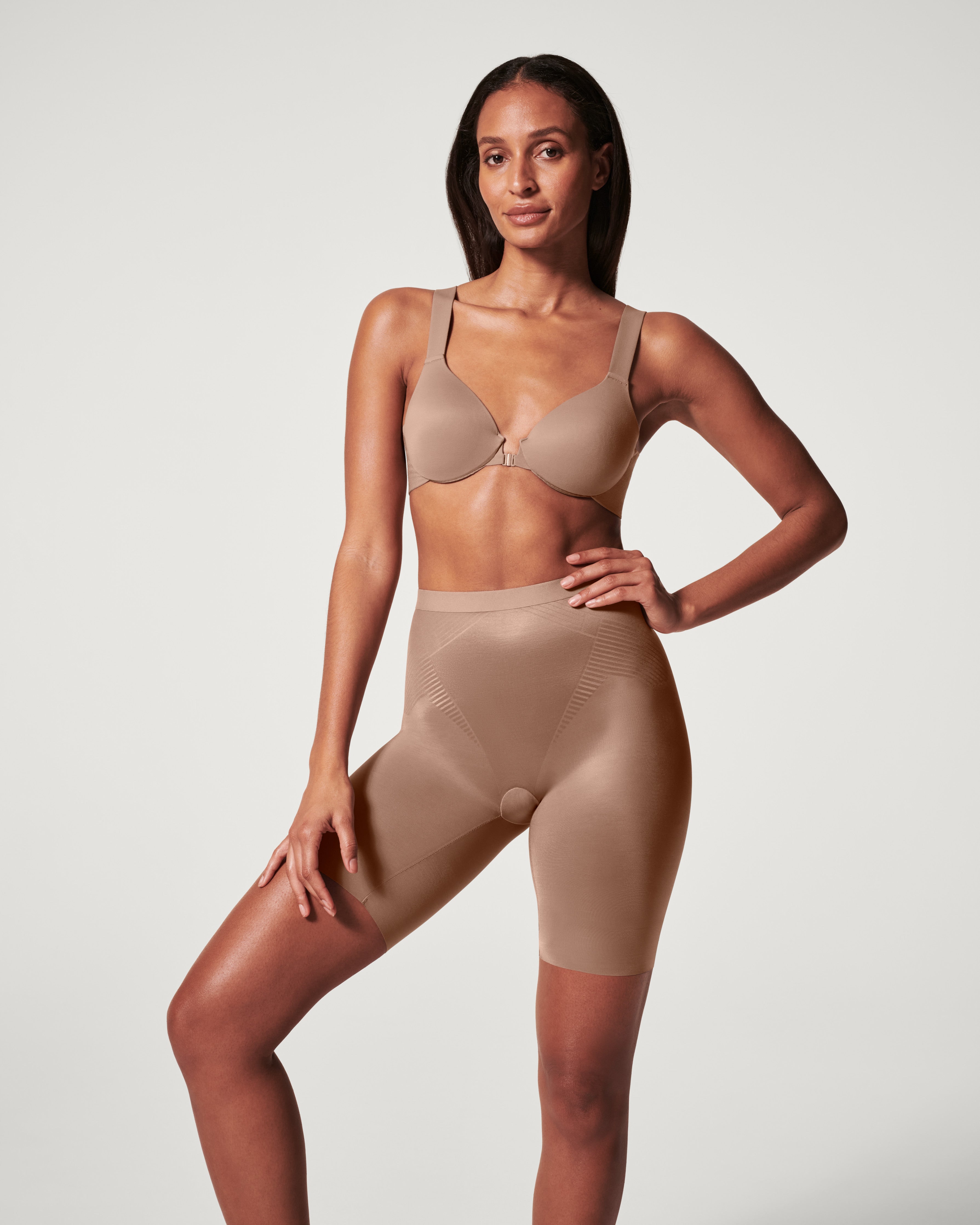 SPANX Shapewear Invisible Mid Thigh Shorts - Slimming Shapewear for Women | Perfect for Everyday Wear, Work & Special Occasions